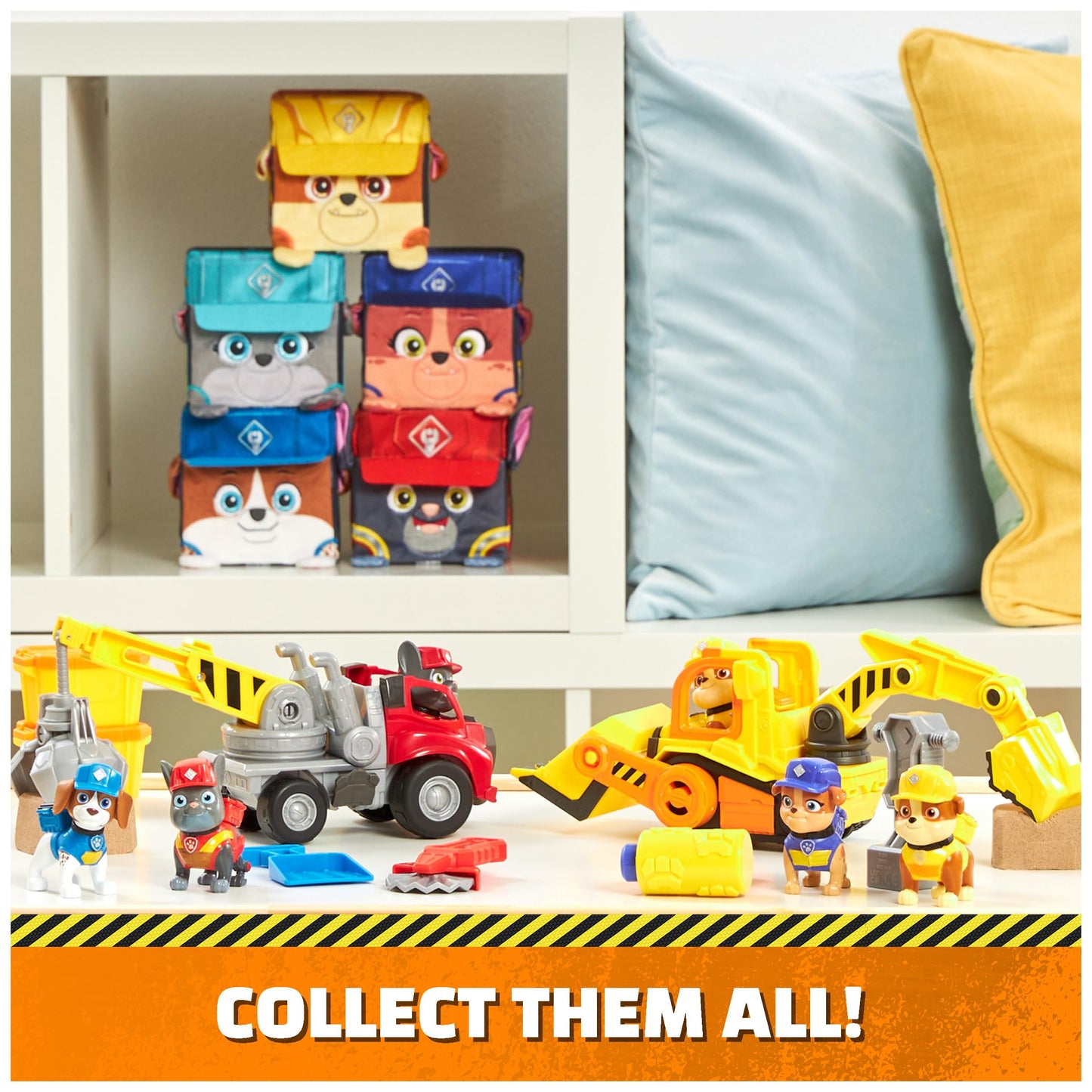 Rubble & Crew, Rubble’s Bulldozer Toy Truck with Movable Parts and a Collectible Action Figure, Kids Toys for Ages 3 and Up