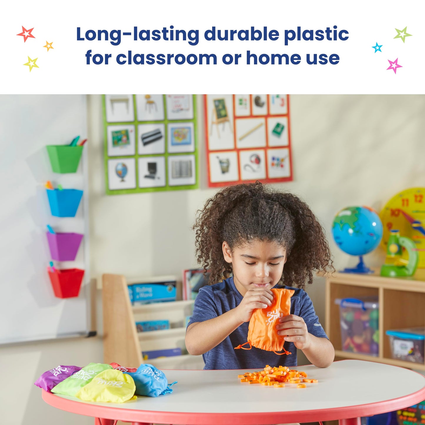 hand2mind Rainbow Lowercase Magnetic Letters for Kids – Alphabet Letter Magnets for Kindergarten, Word Building & Letter Recognition (Set of 6)