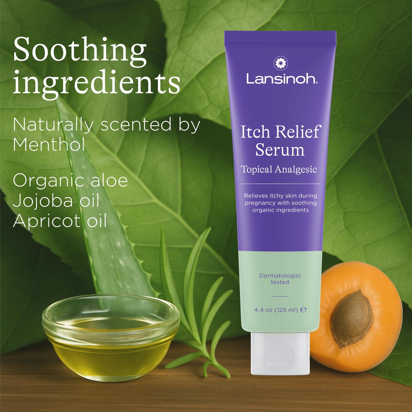 Lansinoh Anti-Itch Serum for Pregnancy, 4.4 oz – Safe Relief for Itchy Skin, Prenatal & Postnatal Care, Gentle Cream for Expecting Moms