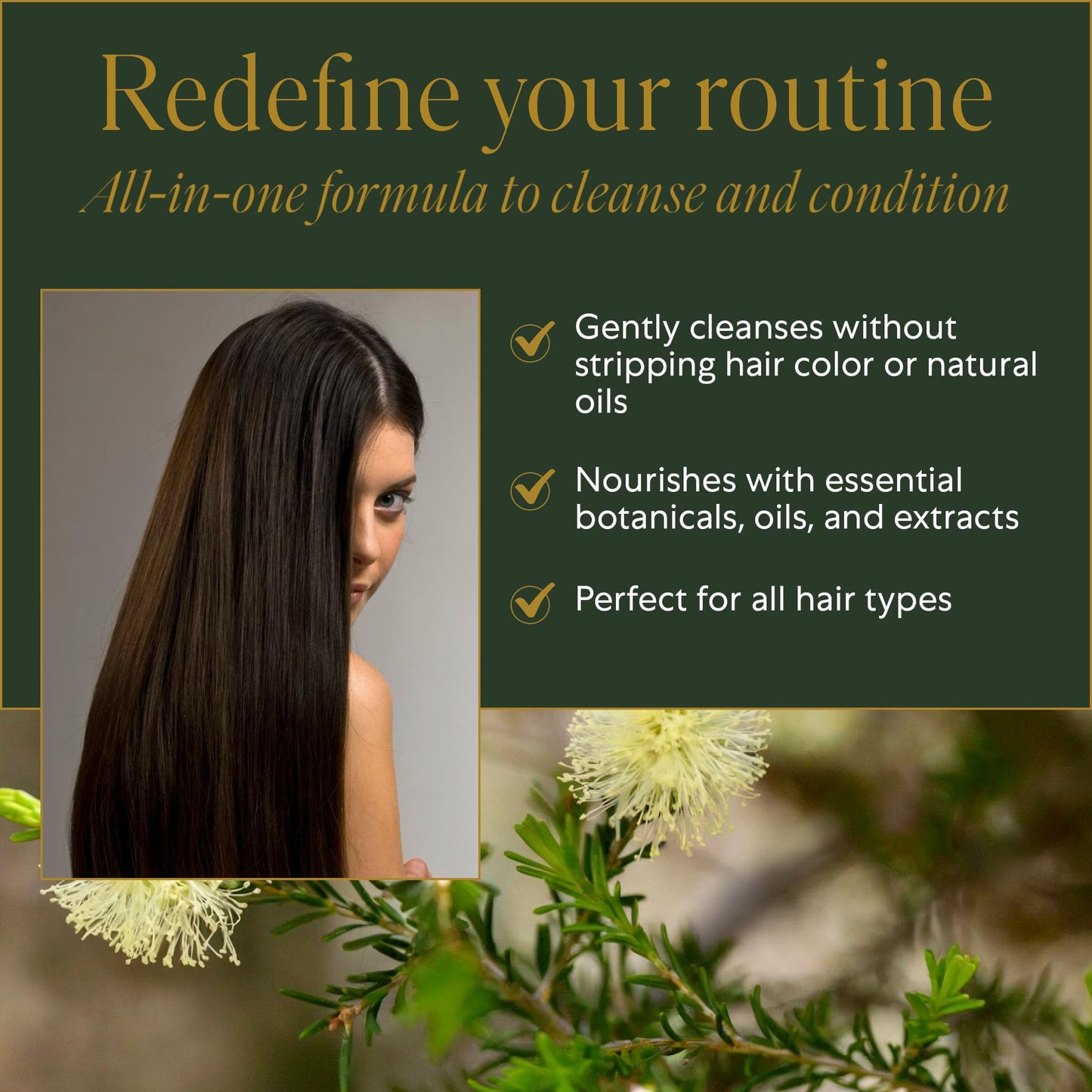 WEN by Chaz Dean Tea Tree Cleansing Conditioner – 2-in-1 Shampoo & Conditioner Co-Wash for Fine, Curly, or Dry Hair with Rosemary Oil, 16 Fl Oz