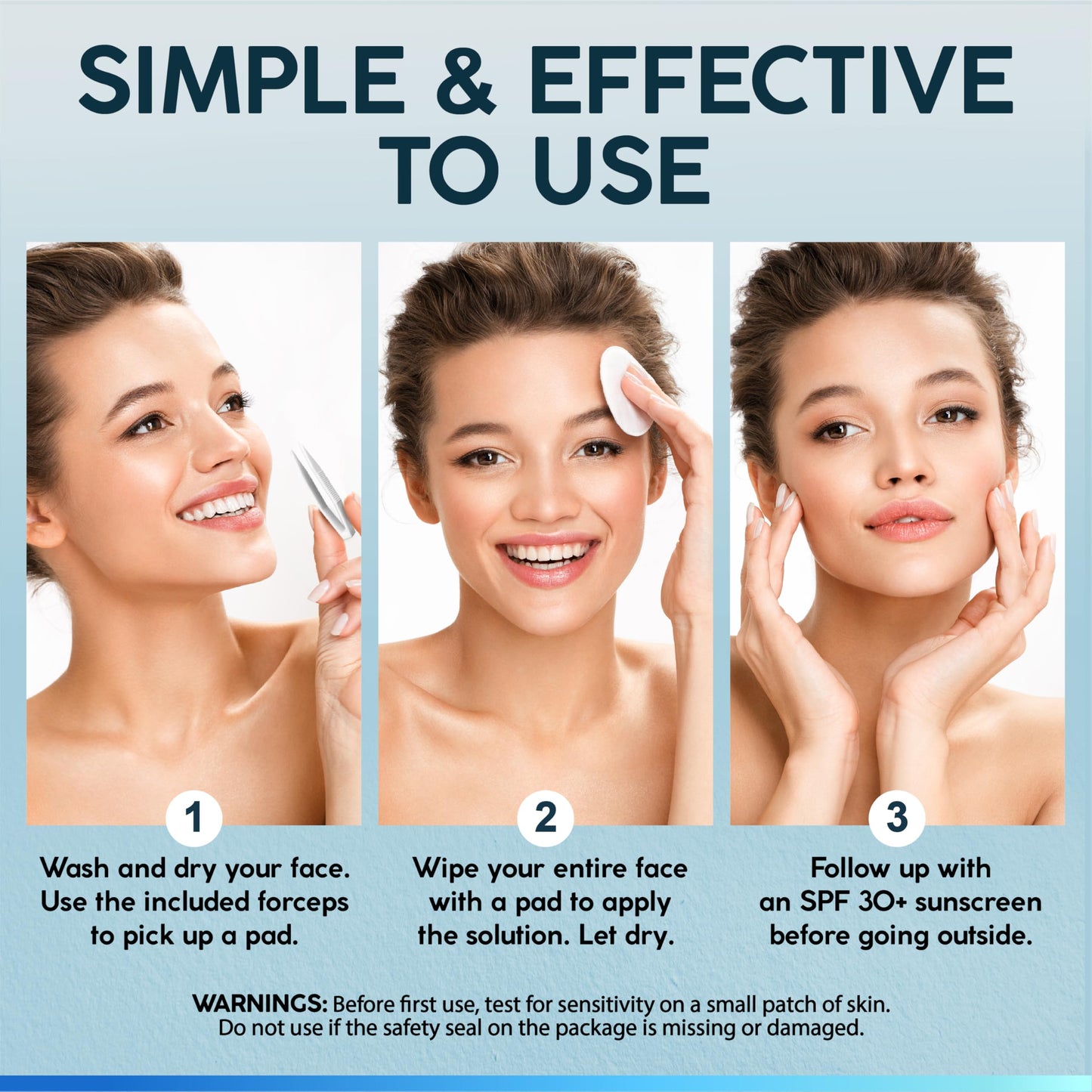 NUVADERMIS 35% Glycolic Acid Peel Pads – Exfoliating Treatment for Acne, Blackheads & Dark Spots – Gentle Resurfacing for Sensitive Skin – 60 Pads