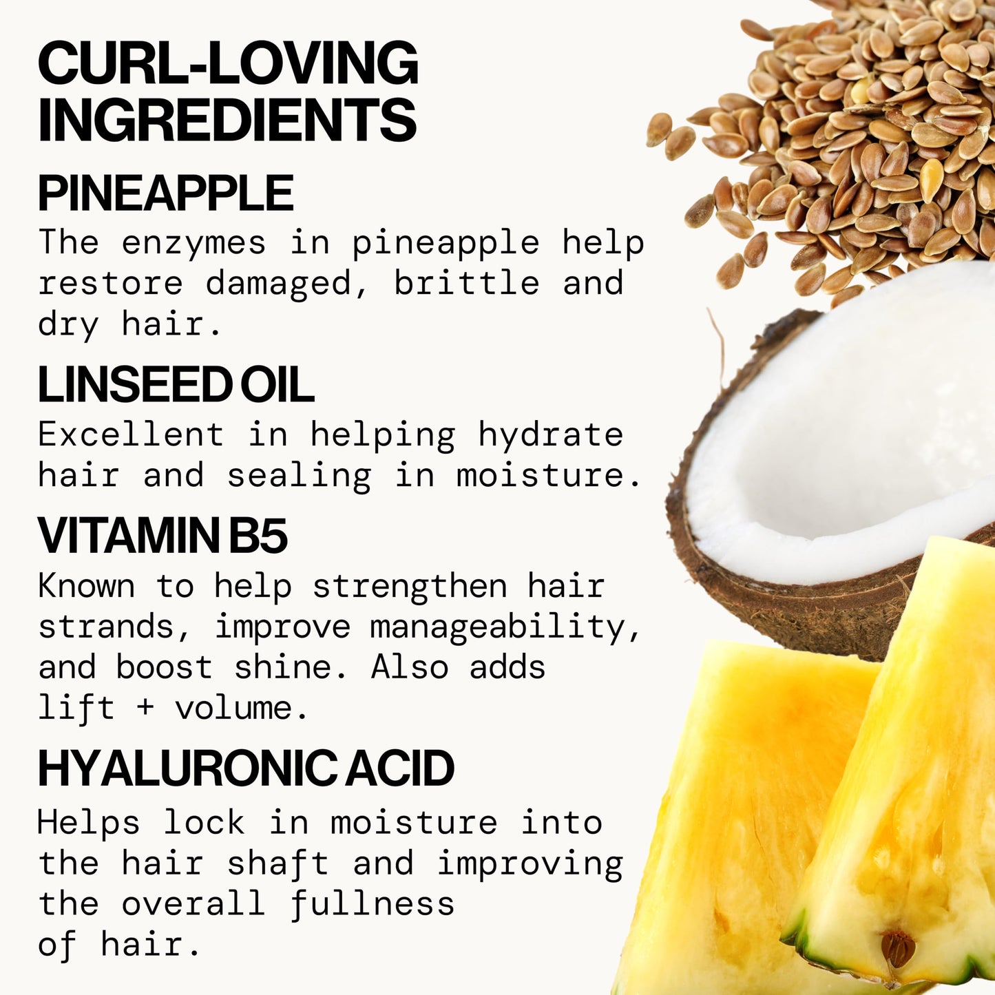 Pacifica Pineapple Curls Refresher Mist - Curl Spray with Hyaluronic Acid, Vitamin B5 & Plant Oils - Vegan, Dermatologist Tested - 4 Fl Oz