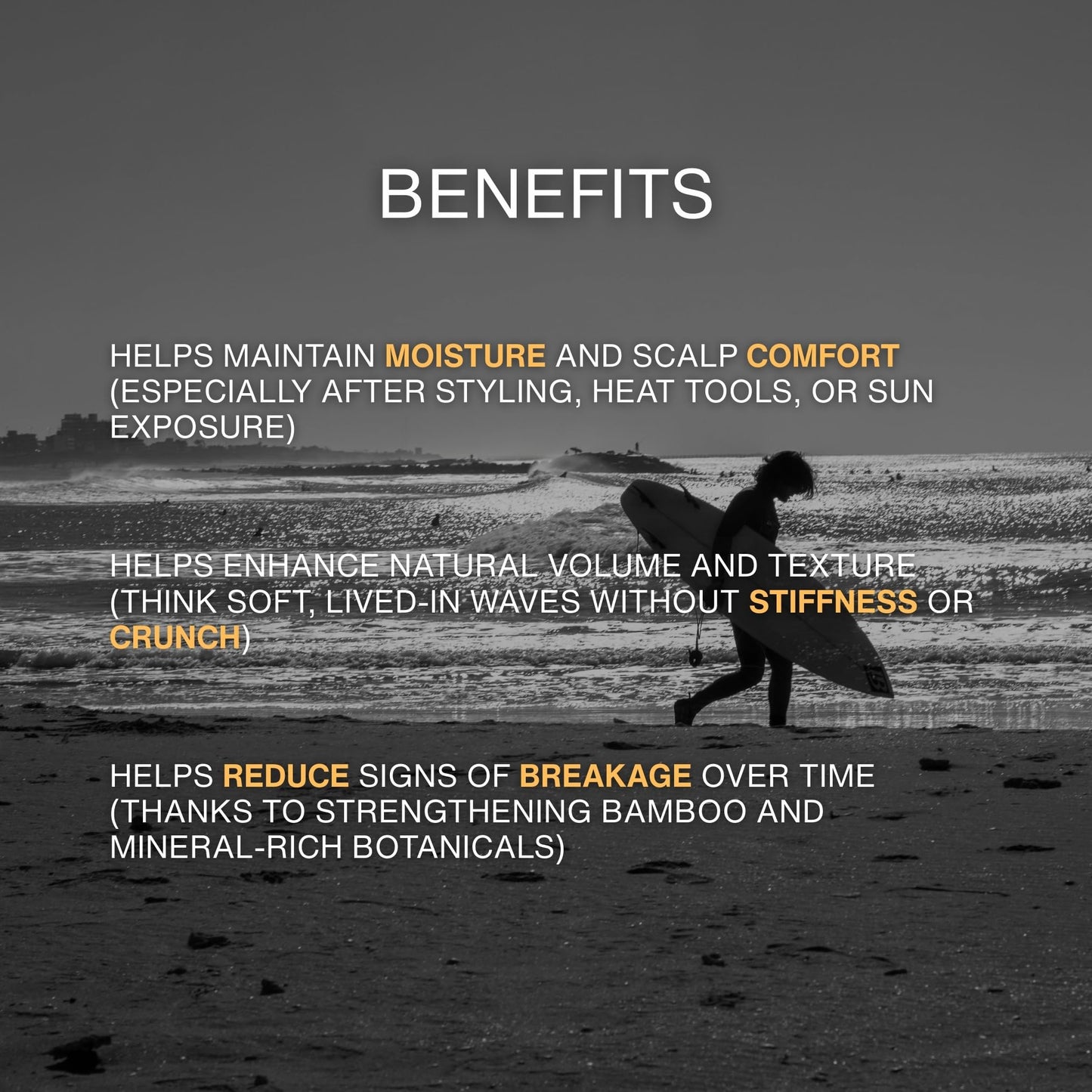 Malikiya Sea Salt Spray for Men– Beach Waves, Fluffy Textured Hair | Natural, Non-Greasy, No Crunch, Firm Hold | Coconut Water & Sea Kelp | 8 oz