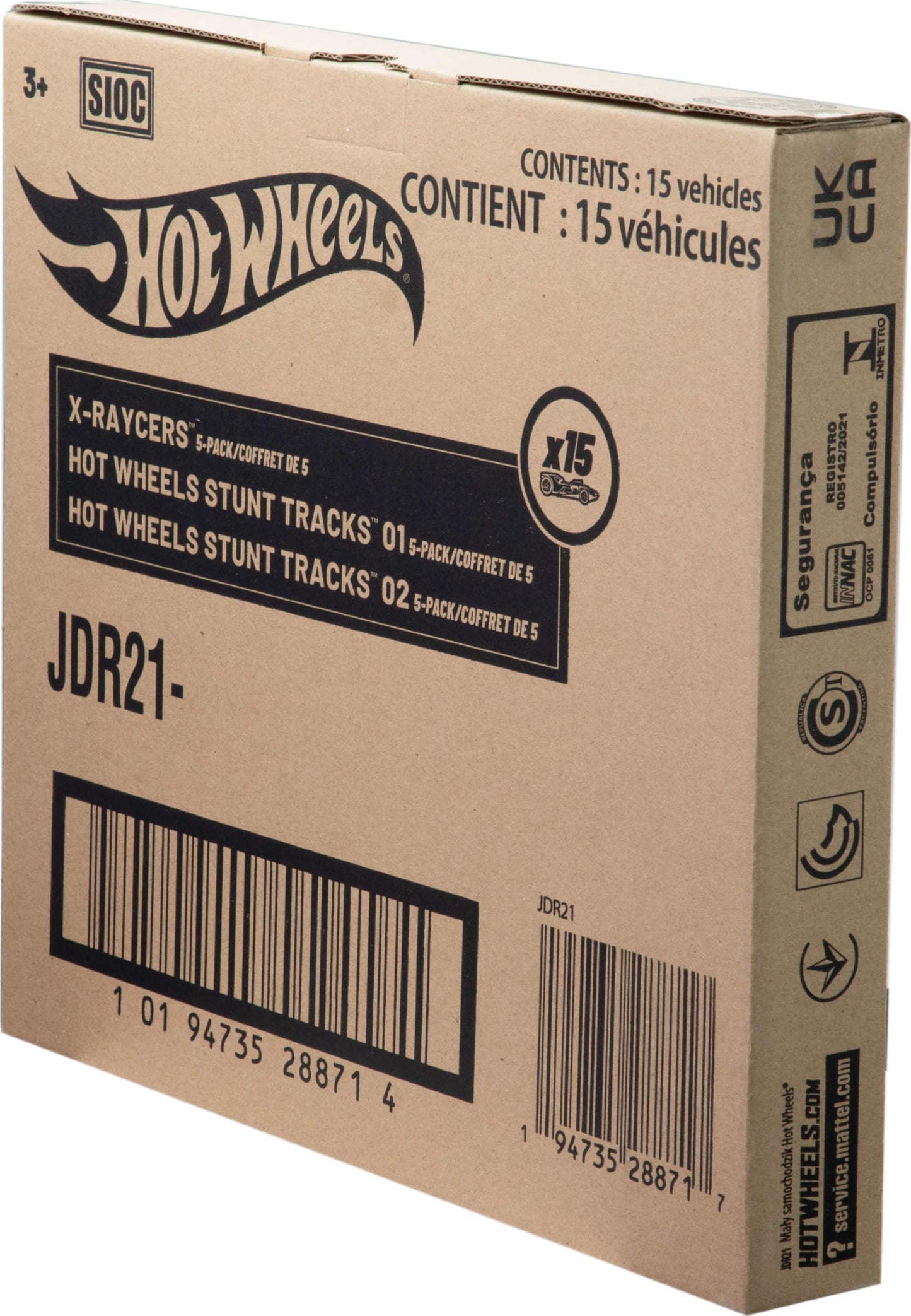 Hot Wheels Toy Cars or Trucks 5-Pack Bundle, 3 Themed Sets of 5 1:64 Scale Vehicles, 15 Total Vehicles for Kids & Collectors (Styles May Vary)