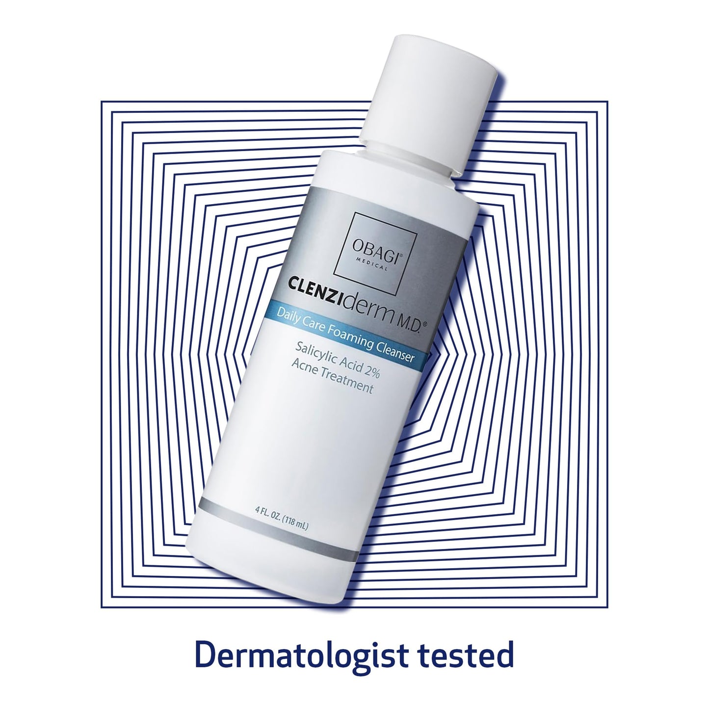 Obagi Medical CLENZIderm M.D. Daily Care Foaming Acne Cleanser - Acne Treatment with 2% Salicylic Acid (BHA) - 4 oz