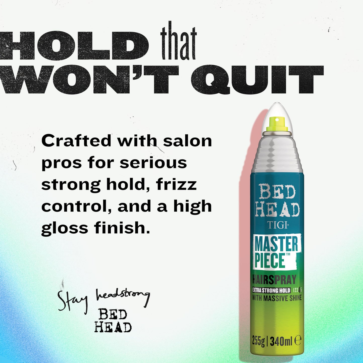 TIGI Bed Head Frizz Control Hair Spray, Masterpiece Extra Hold Hair Care Spray for Shiny and Glossy Hair, 10.3 oz