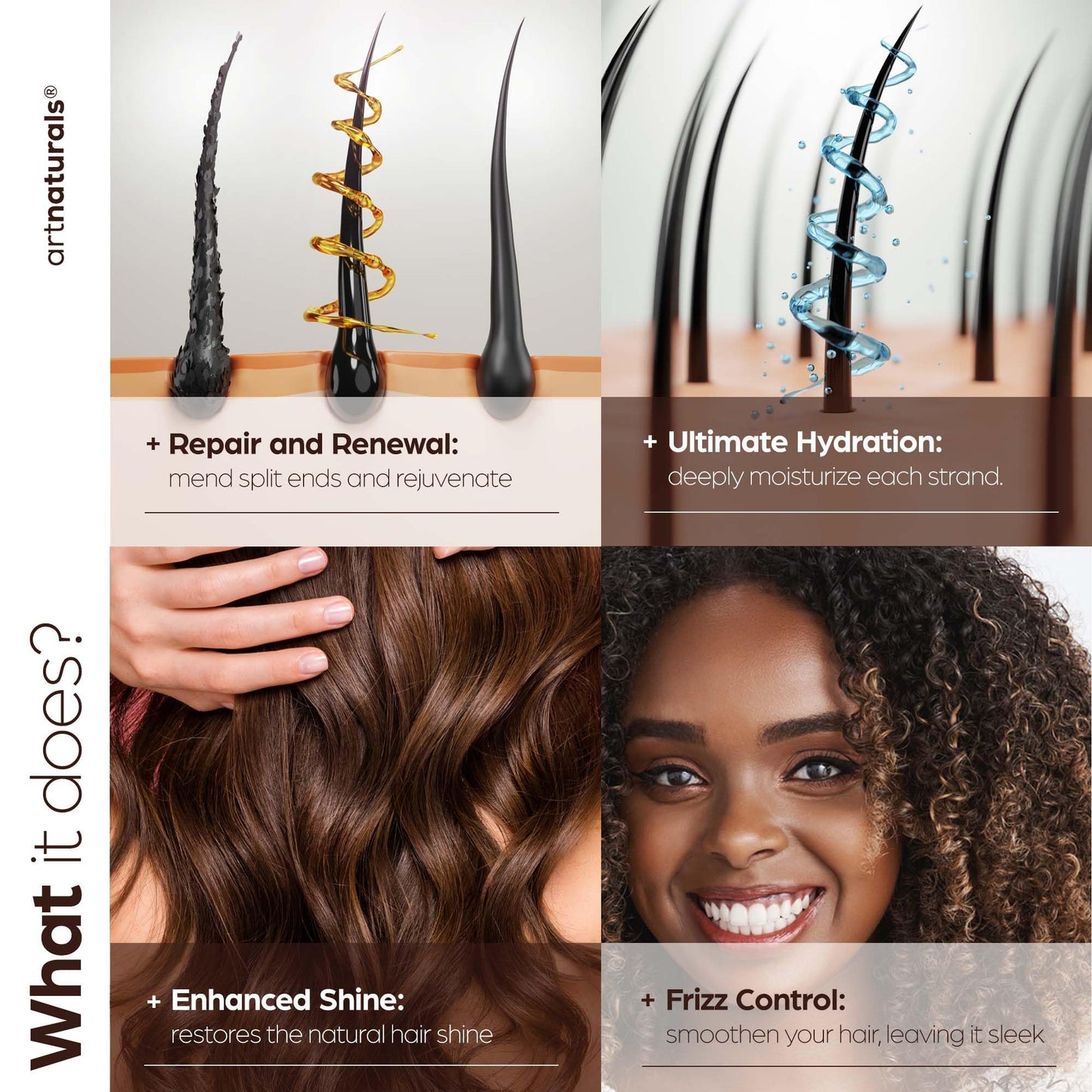 artnaturals Argan Hair Growth Shampoo 16 Fl Oz – Sulfate-Free Treatment for Thinning Hair & Regrowth – With Biotin, Argan Oil, Keratin & Caffeine