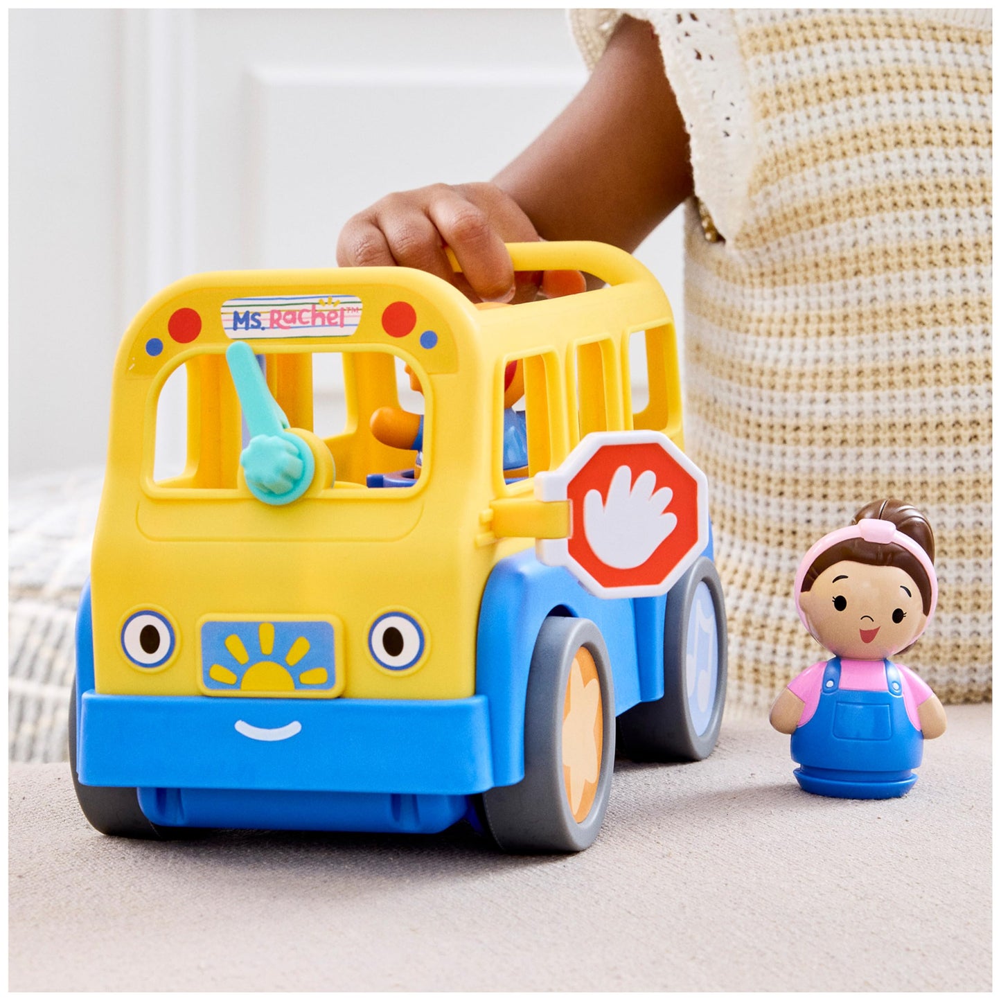 Ms. Rachel Official My First Learning Electronic School Bus with 2 Figures, Music & Sounds, Educational Toys & Toddler Toys for Girls & Boys Ages 1-3+