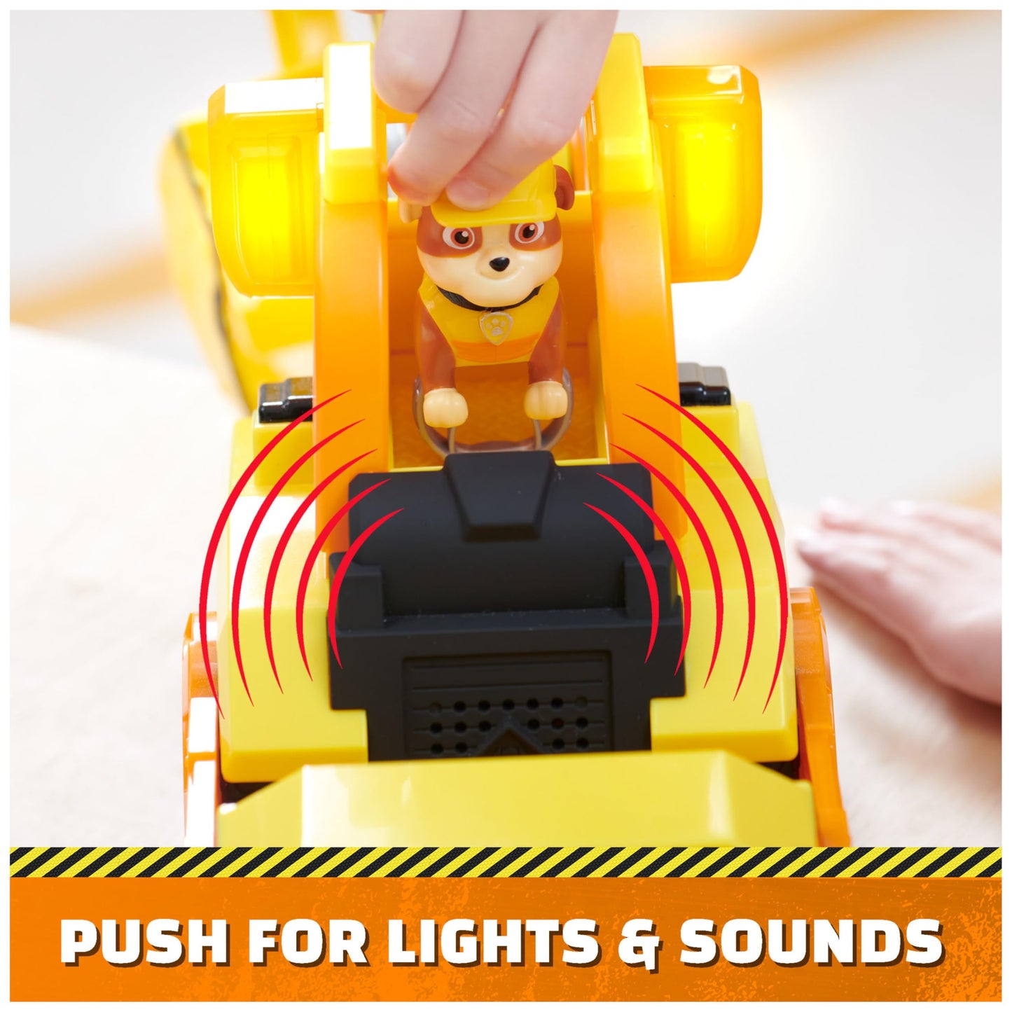 Rubble & Crew, Bark Yard Deluxe Bulldozer Construction Truck Toy with Lights, Sounds & Rubble Action Figure, Kids Toys for Boys & Girls Ages 3+