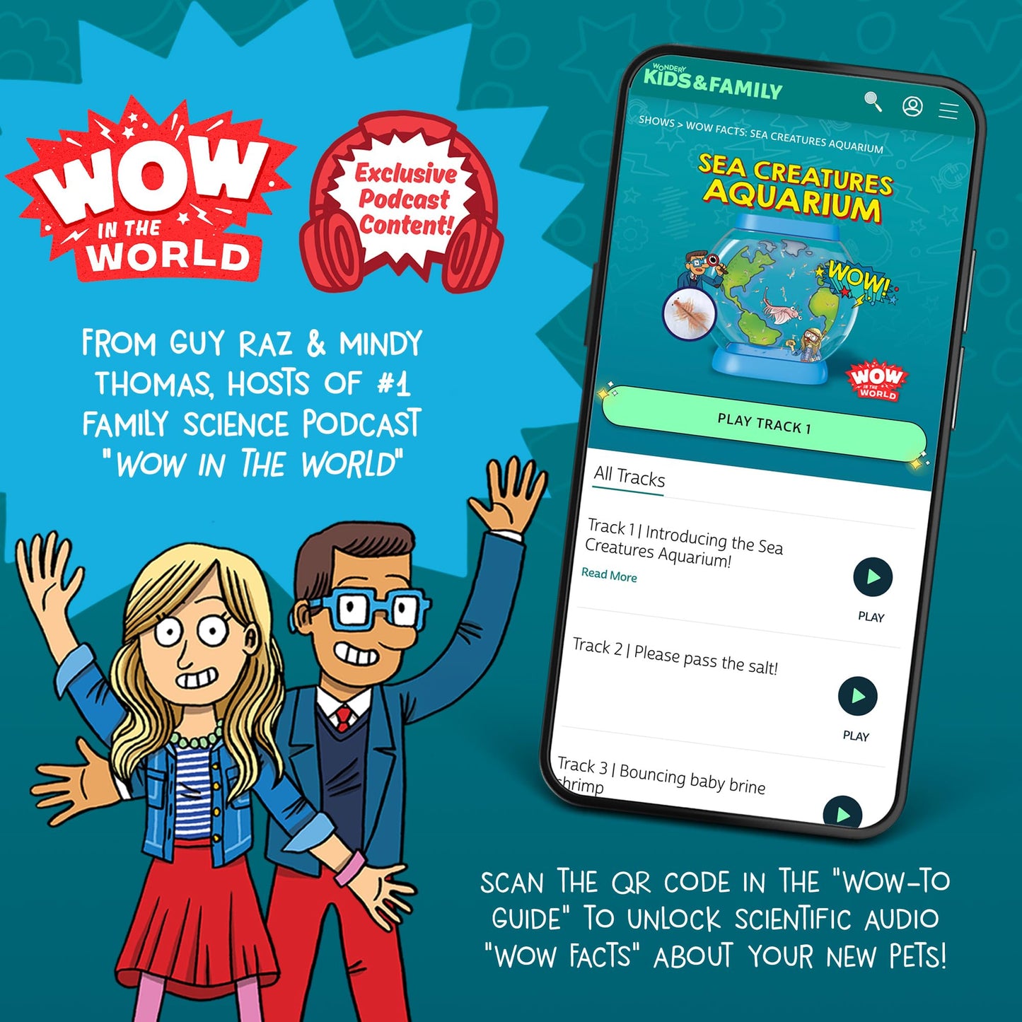 Wow in The World SEA Creatures Aquarium by Thames & Kosmos – Hatch & Raise Real Brine Shrimp, STEM Toy for Kids 6+, Custom Tank & Bonus Tools