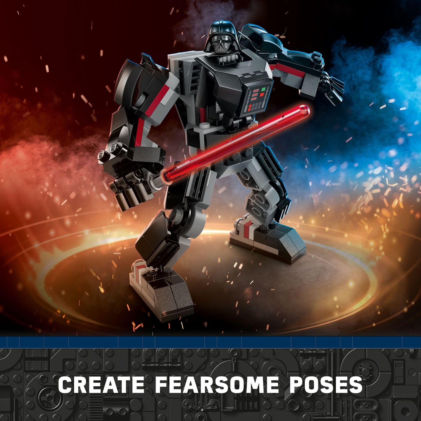 LEGO Star Wars Darth Vader Mech 75368 Buildable Action Figure Toy for Kids 6+ with Opening Cockpit, Lightsaber & Minifigure