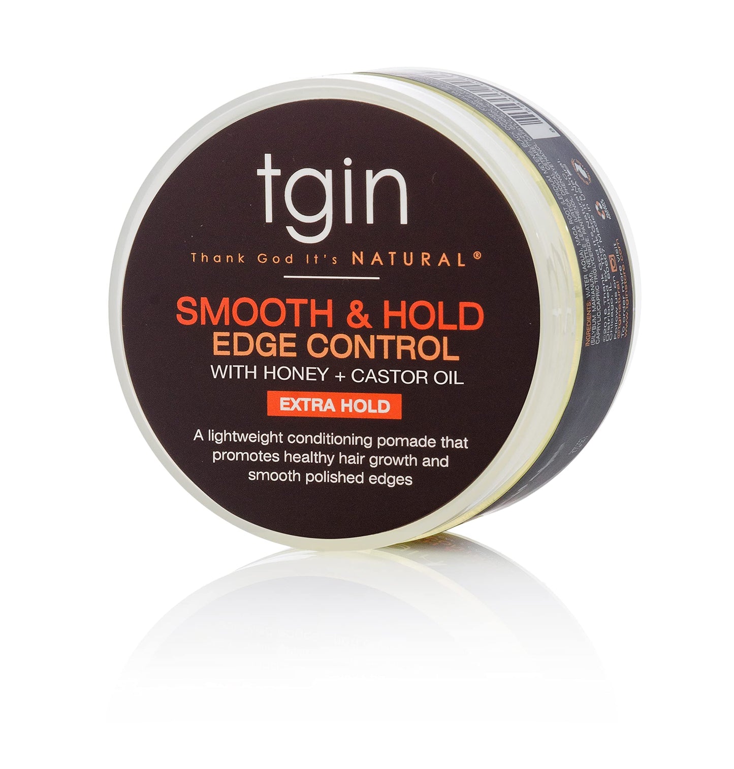 tgin Smooth & Hold Edge Control Infused With Nettle Leaf & Castor Oil For Natural Hair - Dry Hair - Curly Hair - 4 Oz