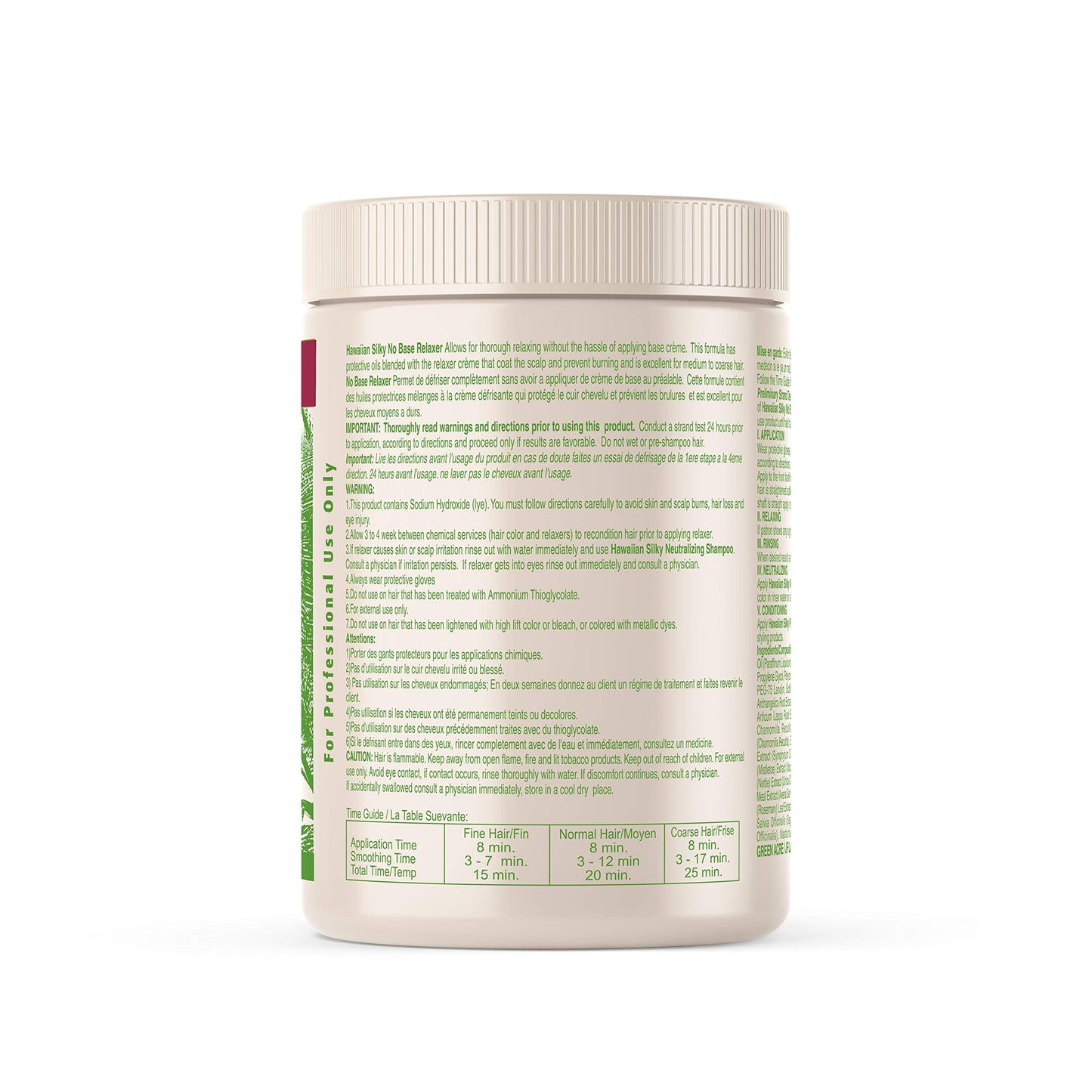 Hawaiian Silky no lye relaxer, regular, White, 20 Ounce