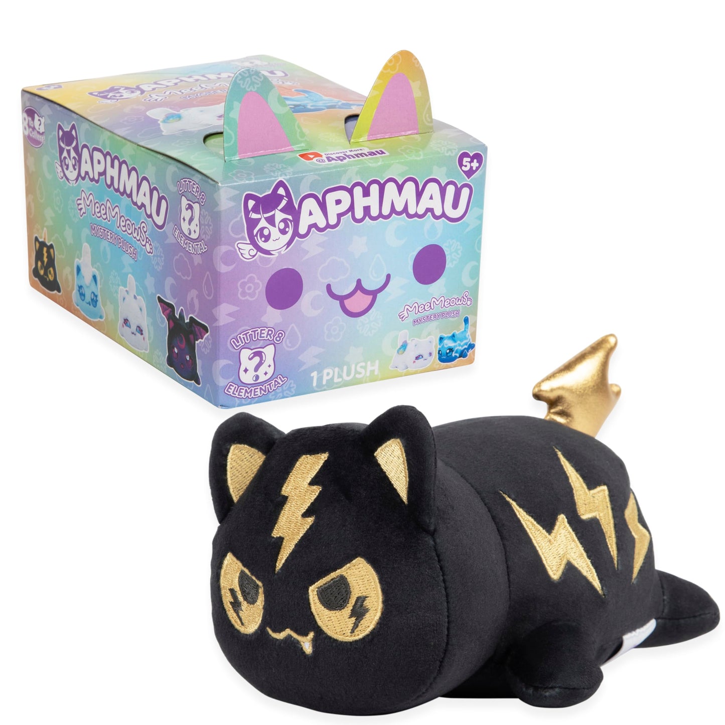 Aphmau 6” MeeMeow Mystery Plush Series 8 – Official YouTube Minecraft Merch, Blind Box with 1 of 8 Fun Elemental MeeMeows
