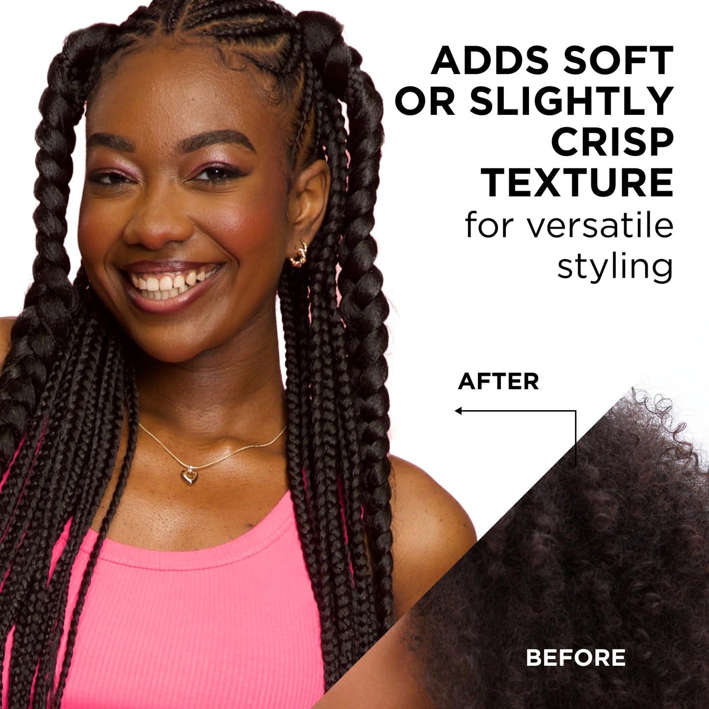 Style Factor EDGE BOOSTER Extra Strength Setting Mousse Travel Size โ Frizz Control, Extra Volume, and Conditioning โ 2.5oz Morganite Mousse for Curly Hair