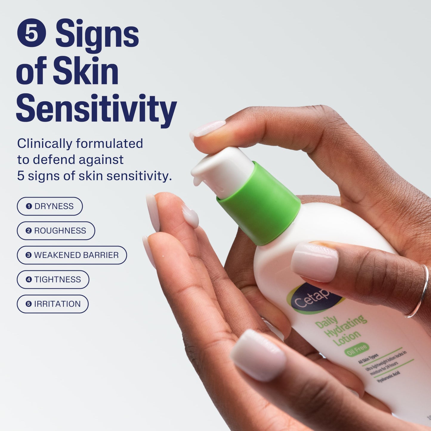 Cetaphil Daily Hydrating Face Lotion with Hyaluronic Acid, 24-Hour Moisture for Combination Skin, Fragrance-Free & Non-Comedogenic, 3 fl oz