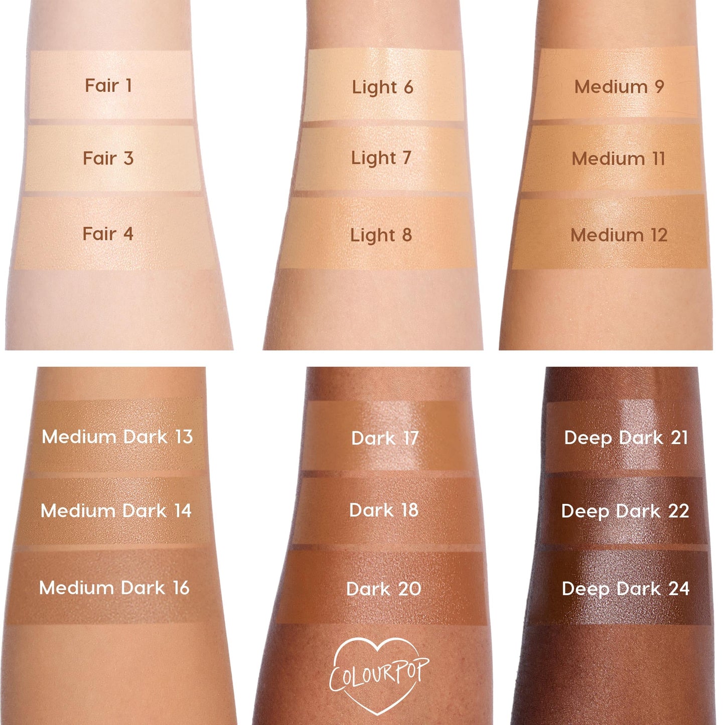 ColourPop Pretty Fresh Tinted Foundation Stick – Hydrating Balm-to-Cream, Light/Medium Coverage, Niacinamide & Peptides – Fair 3, 0.29 oz