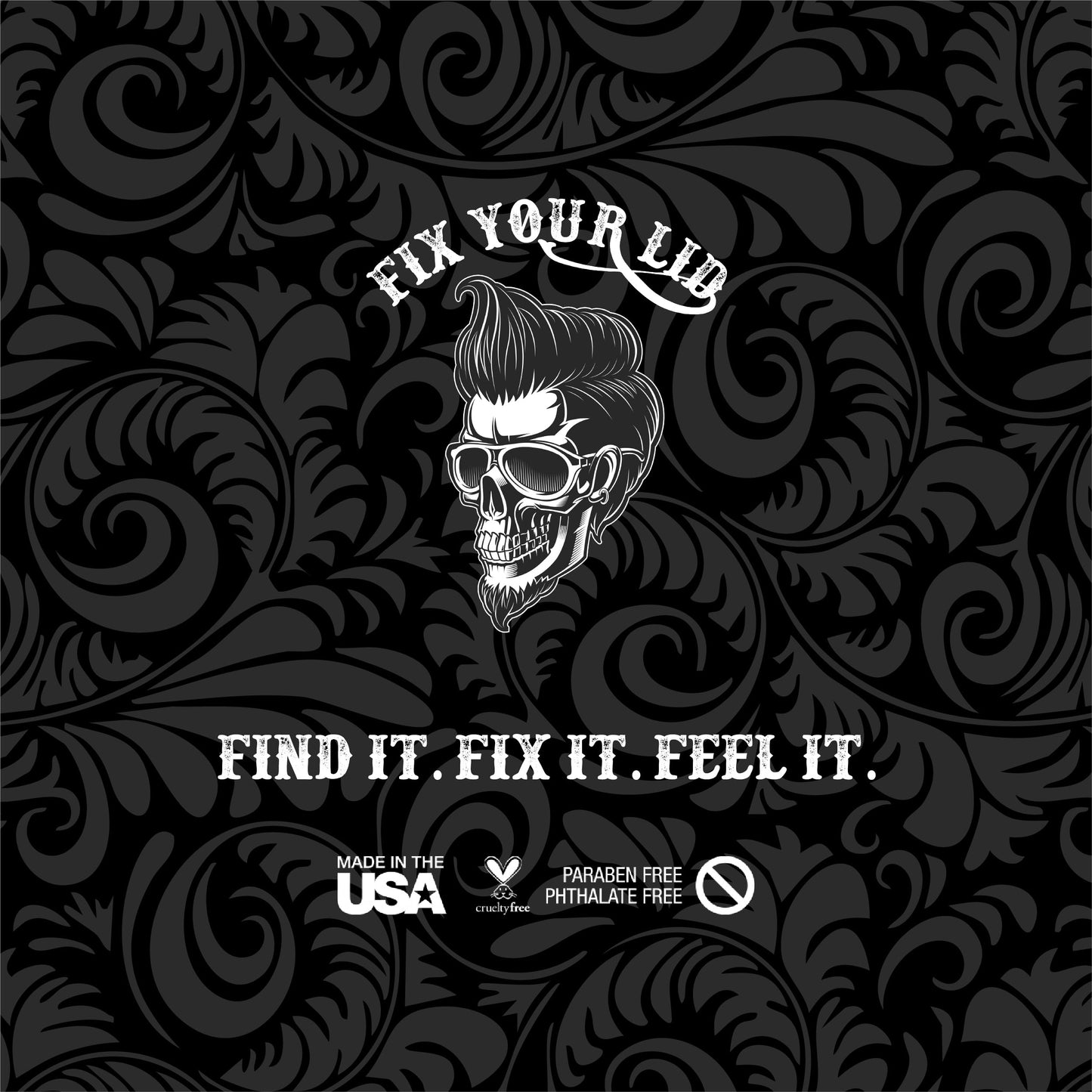 Fix Your Lid Hair Styling Fiber for Men & Boys – High Hold, Low Shine Pomade for Short Hair, Citrus Scent, Paraben & Phthalate Free, 3.5 oz