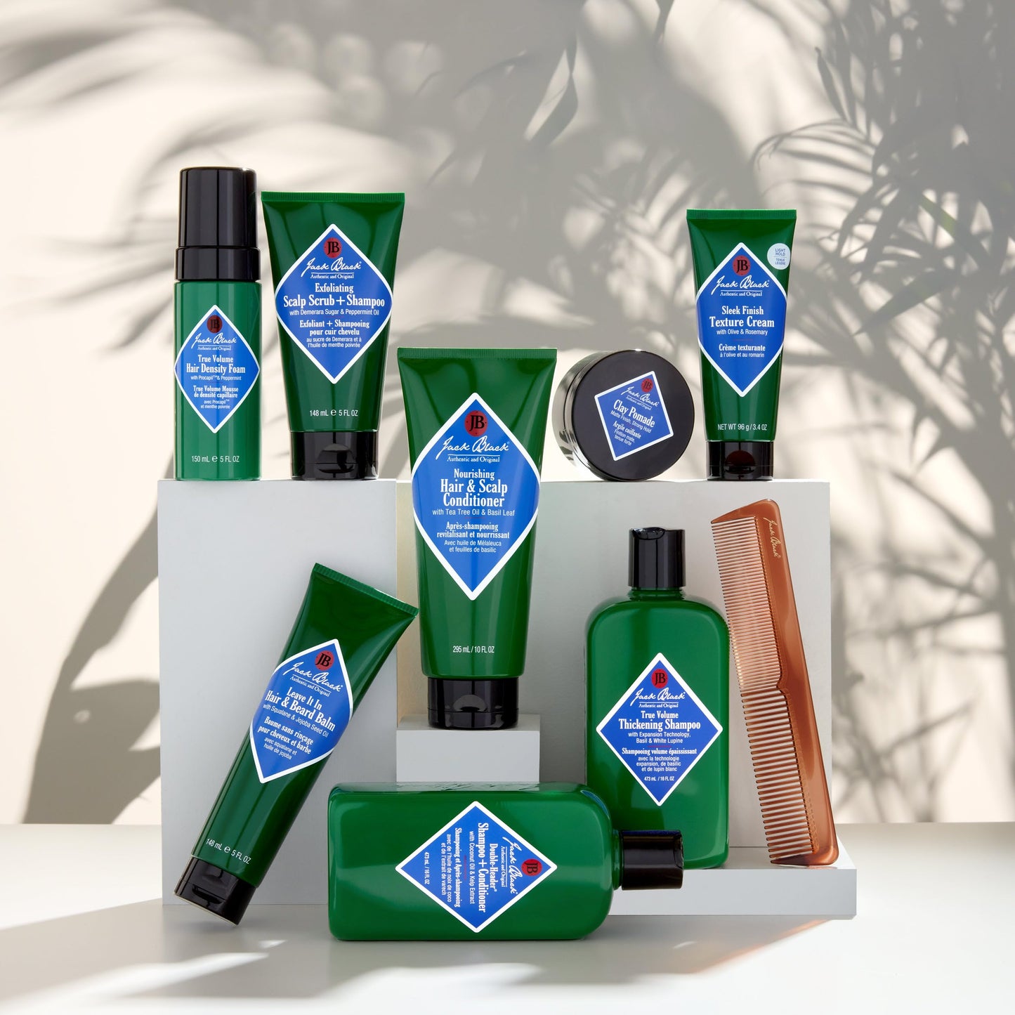 Jack Black Sleek Finish Texture Cream 3.4 Oz | Styling Cream for Men & Women | Fragrance-Free Hair Texturizer for Thick, Coarse & Wavy Hair