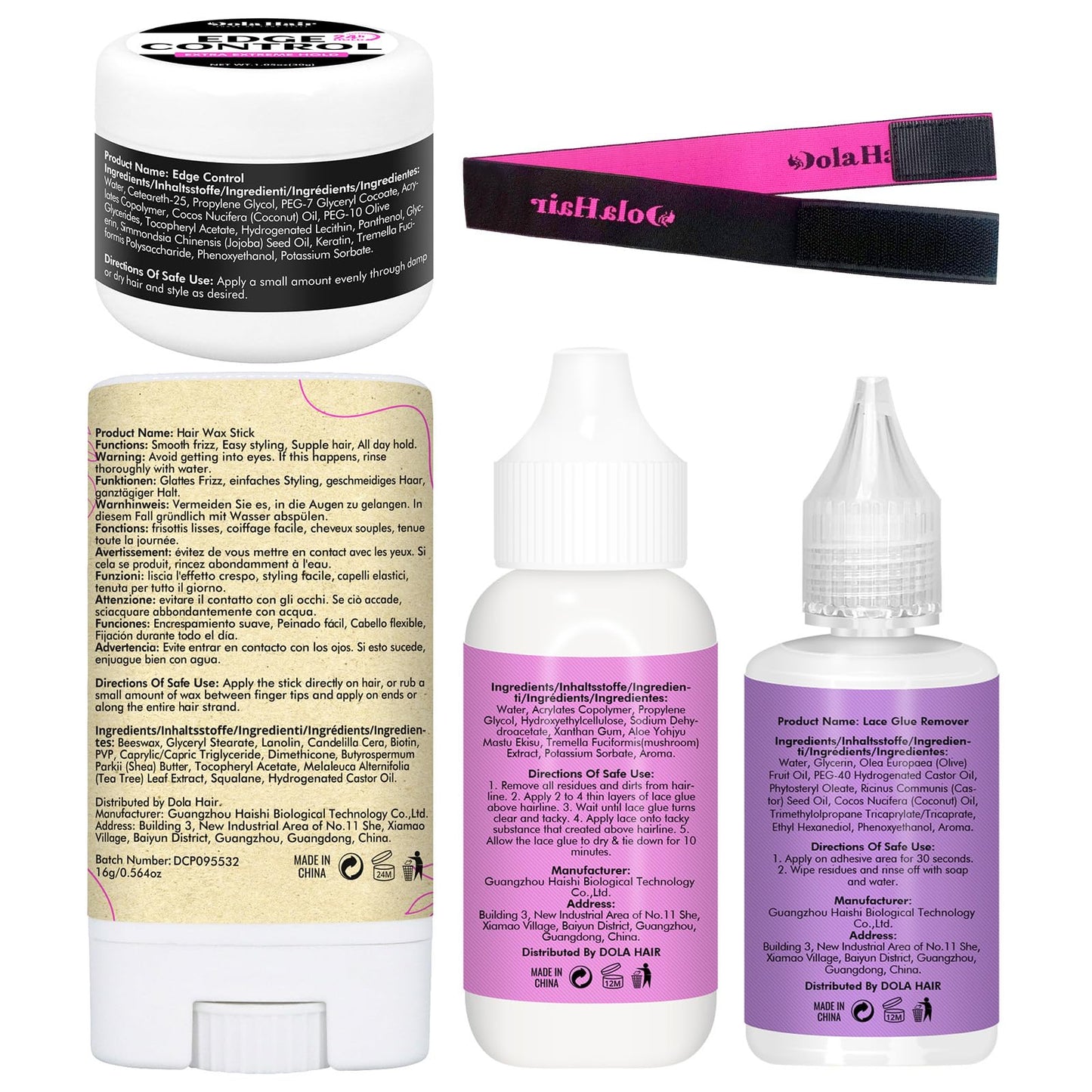 Dolahair Lace Wig Glue Kit - Waterproof Lace Front Glue for Wigs & Hair Replacement