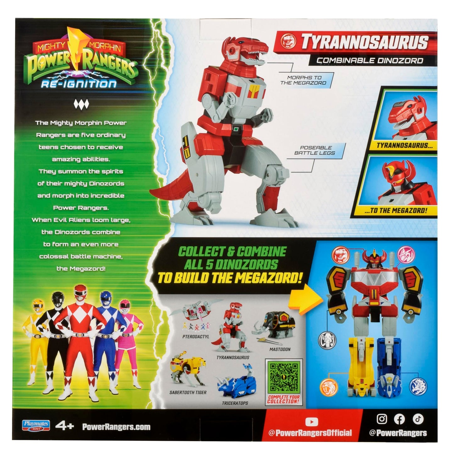 Mighty Morphin Power Rangers: Re-Ignition - Tyrannosaurus Deluxe Combinable Dinozord by Playmates Toys