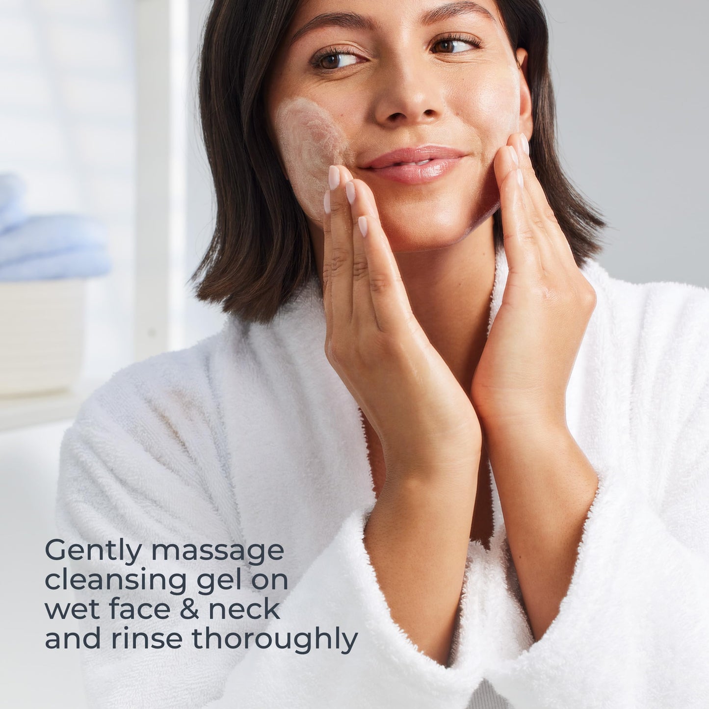 Eucerin Hydrating Cleansing Gel, Daily Face Wash and Makeup Remover Formulated with Hyaluronic Acid, 6.8 Fl Oz Bottle