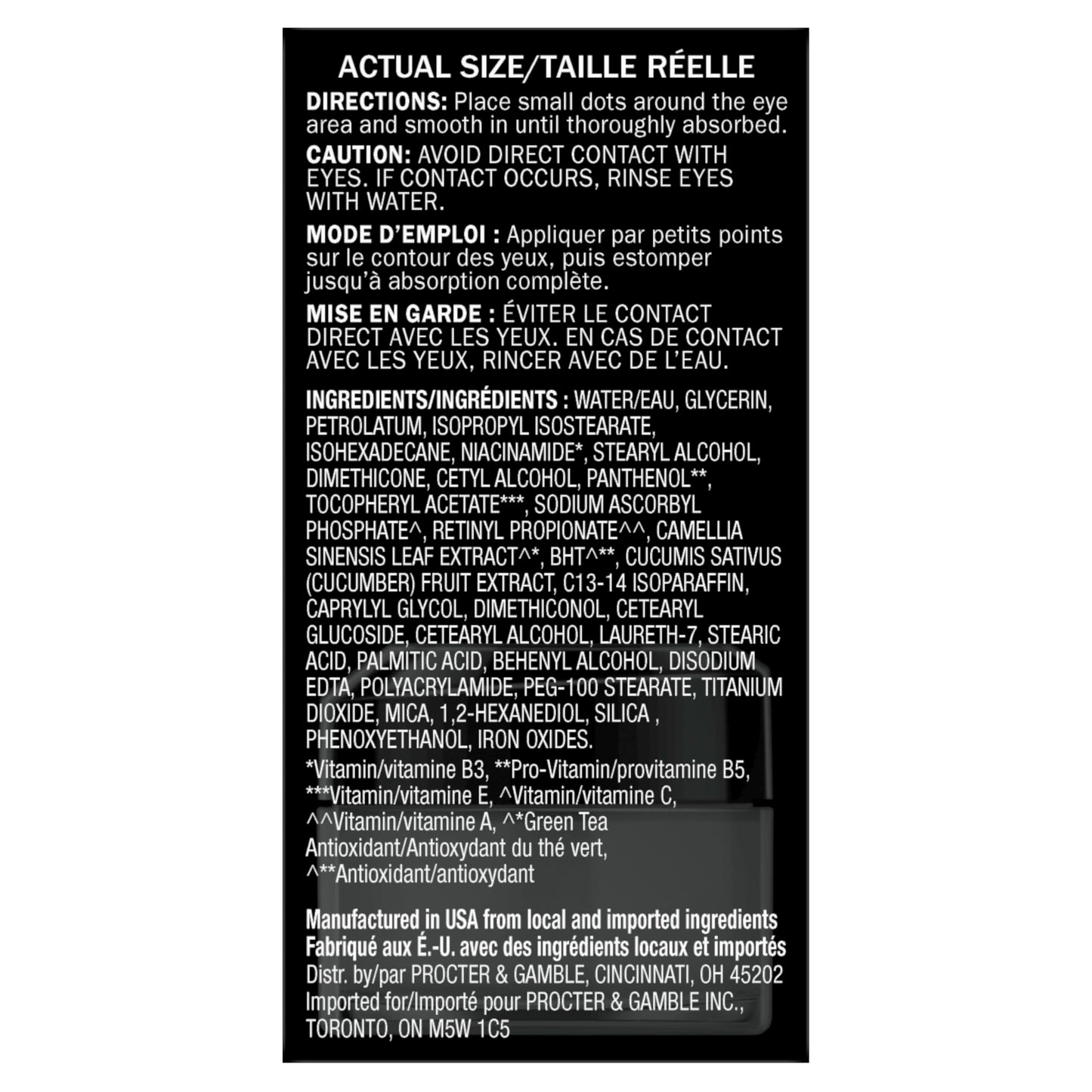 Olay Total Effects Eye Cream 7-in-1 Anti-Aging Treatment, Hydrates, Brightens, Firms, Smooths, Reduces Dark Circles & Pores, 0.5 oz