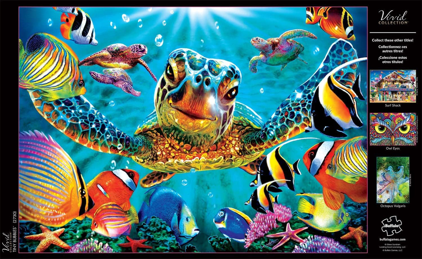 Buffalo Games Steve Sundram Tiny Bubbles 300-Piece Jigsaw Puzzle – Challenging Puzzle for Adults, Fun Game Night Activity, 21.25" x 15"