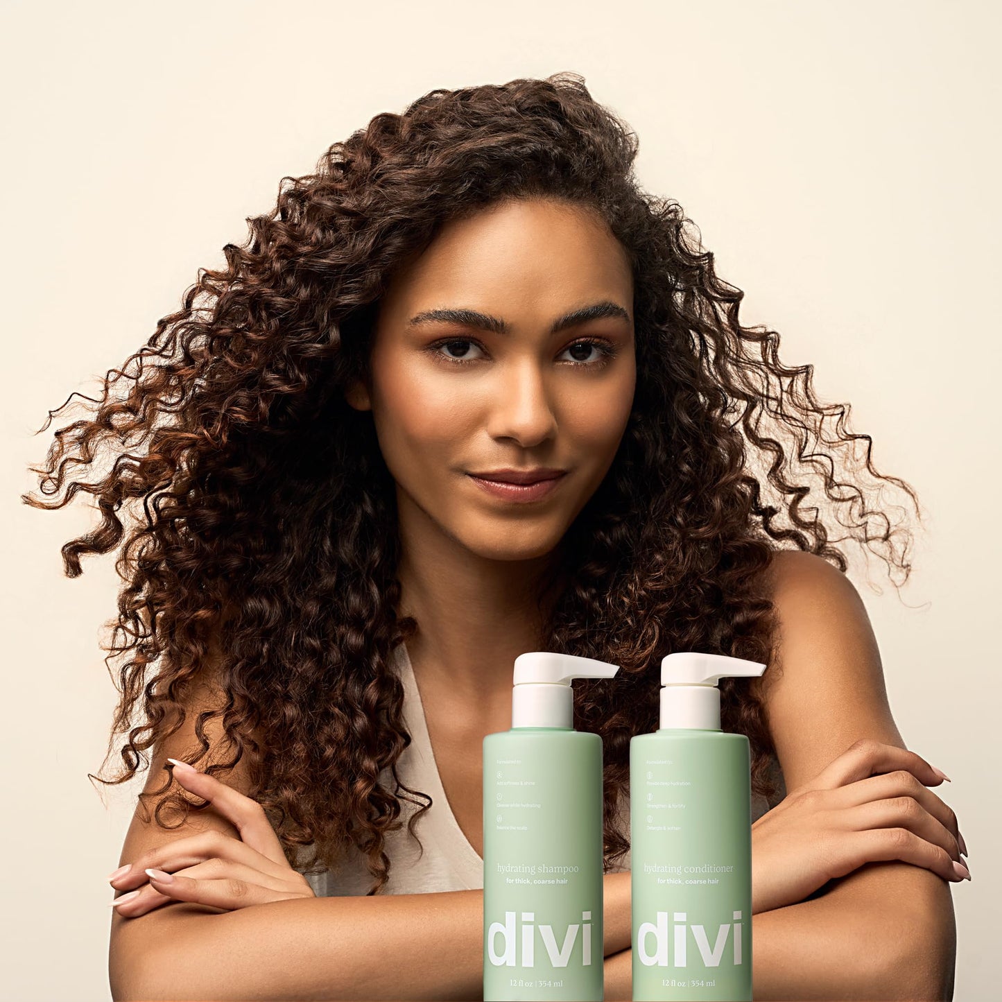 Divi Hydrating Shampoo & Conditioner Set – Cleanses, Removes Buildup, Hydrates & Strengthens All Hair Types, Vegan & Cruelty-Free
