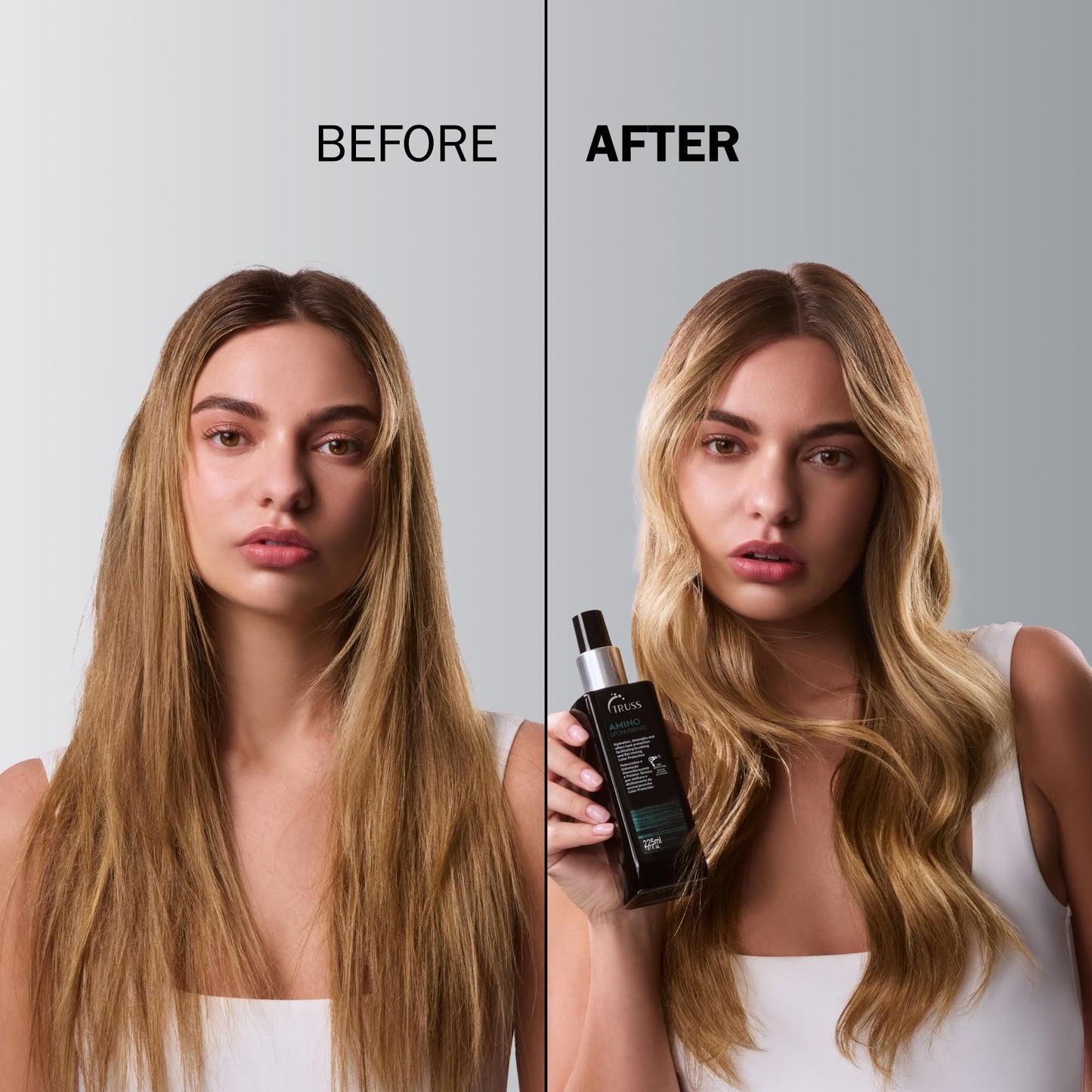 TRUSS Amino Heat Protection Spray - Anti-Frizz Leave-In Hair Spray with Essential Oils & Amino Acids - Hydrating, Color Safe Heat Protectant (7.61 oz)