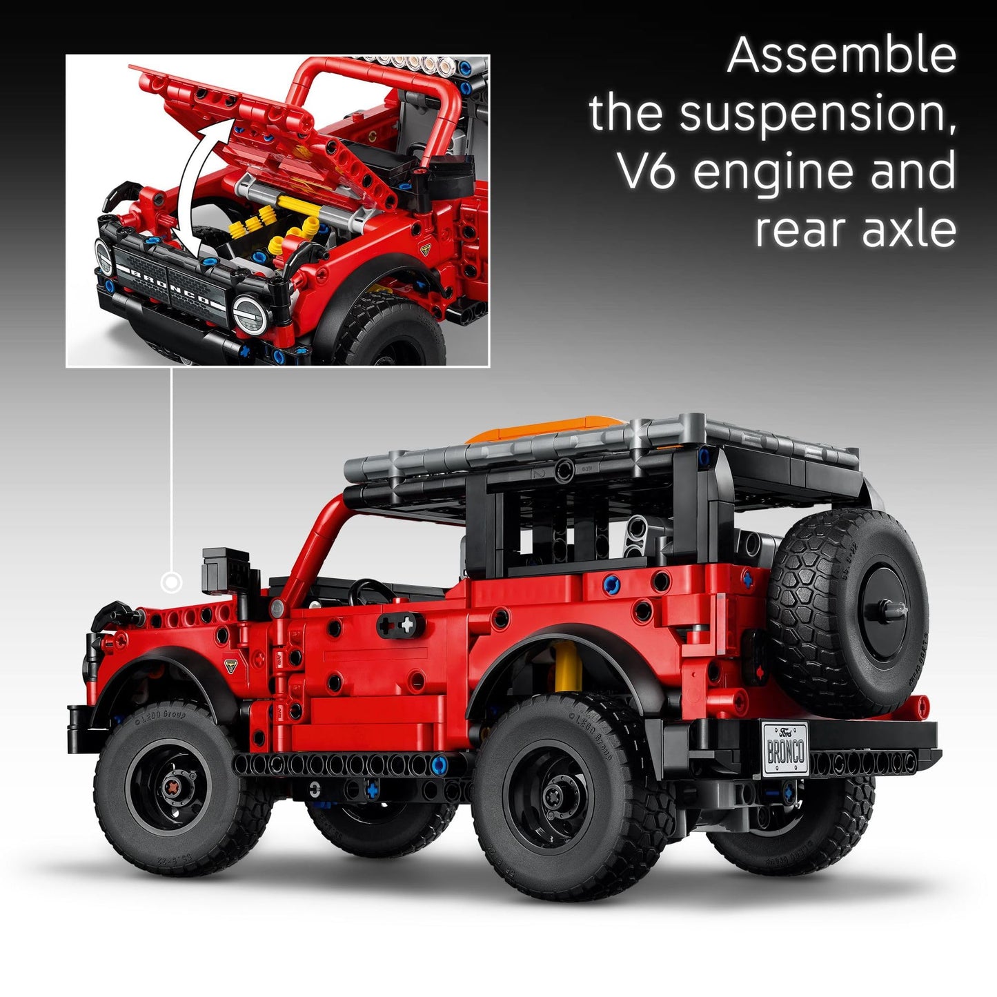 LEGO Technic Ford Bronco 42213 Building Toy for Kids 10+ – Model Car with Authentic Details, Cool Birthday Gift for Boys & Girls