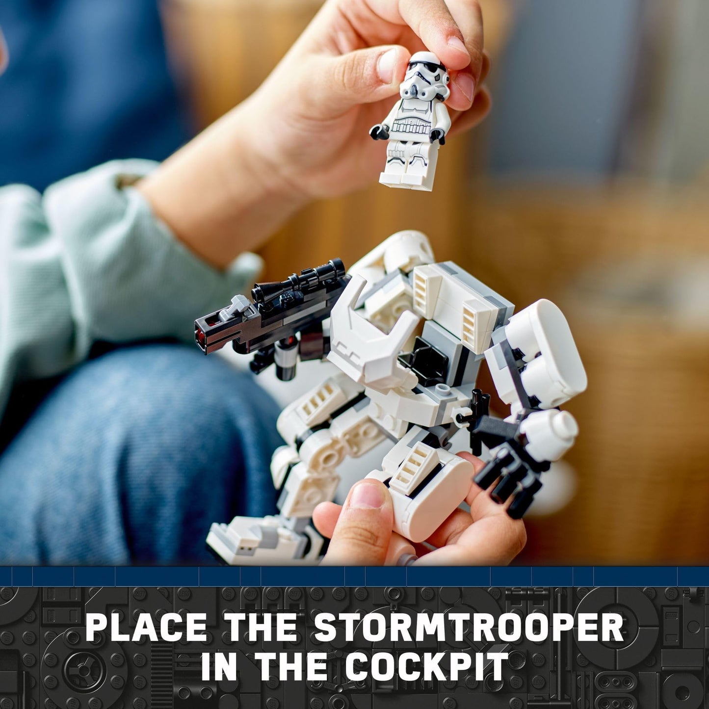 LEGO Star Wars Stormtrooper Mech 75370 – Buildable Action Figure with Cockpit, Blaster & Stormtrooper Minifigure for Kids