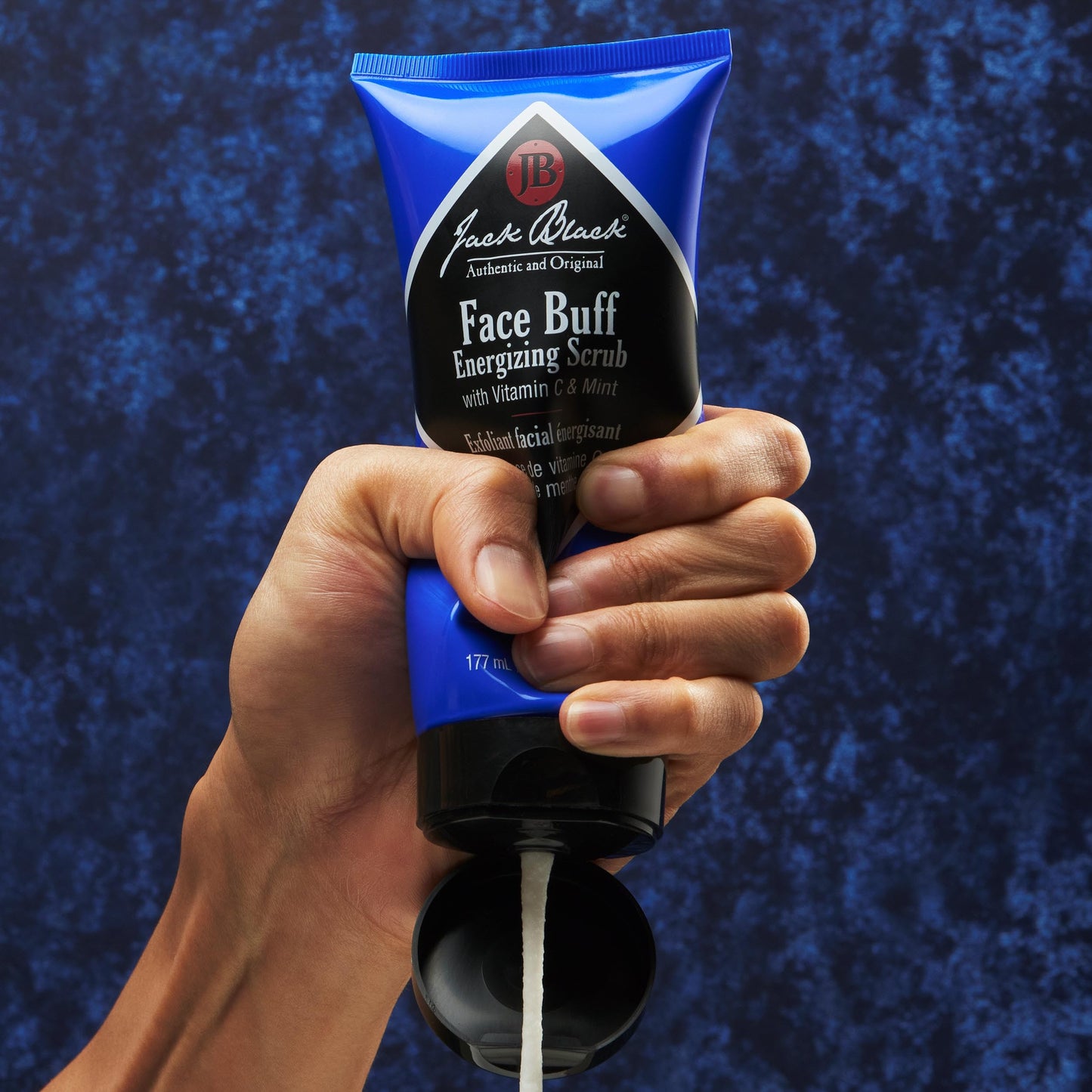 Jack Black Face Buff Energizing Scrub, 6 fl oz - Mens Facial Scrub, Exfoliating Face Wash for Men, Mens Skin Care and Facial Care