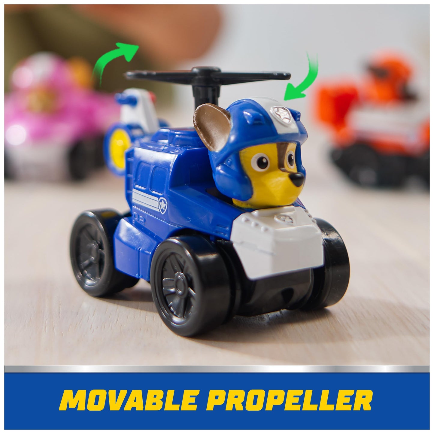 PAW Patrol: Air Rescue, 6-Piece Pup Squad Racers, Toy Cars Gift Set with Chase, Marshall, Skye, Rubble, Rocky & Zuma, Kids Toys for Boys & Girls 3+