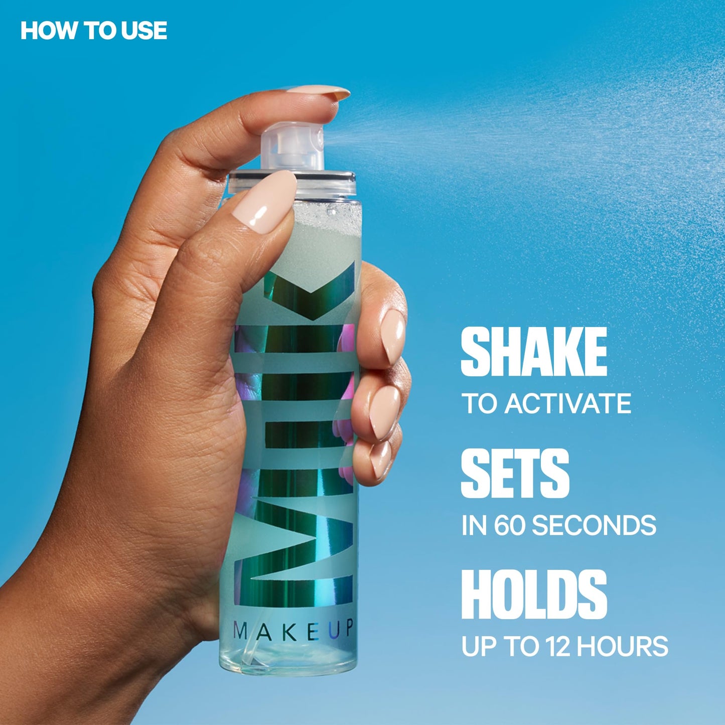 Milk Makeup Hydro Grip Set with Refresh Spray – Long-Lasting, Hydrating, Alcohol-Free Mist & Makeup Setter, 3.38 oz