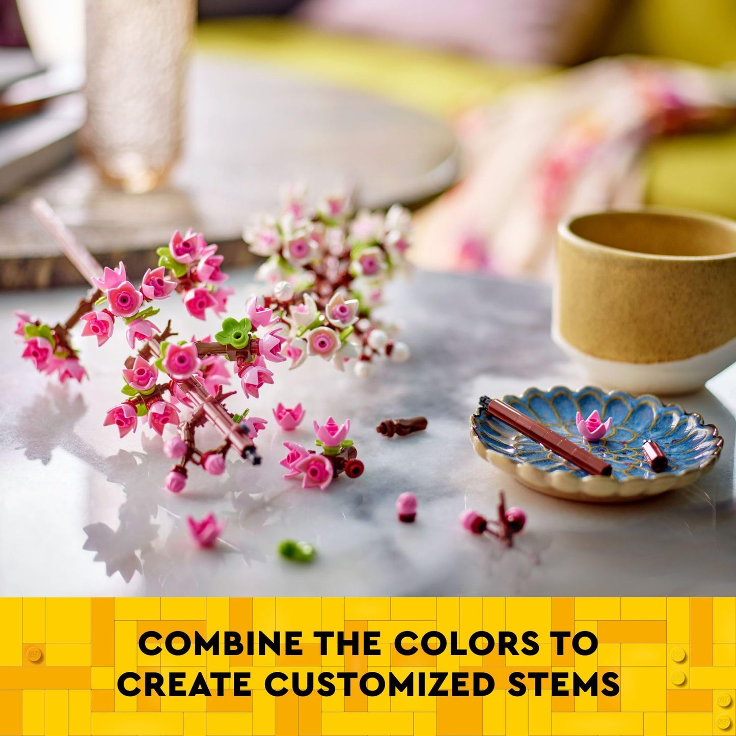 LEGO Cherry Blossom 40725 Building Set for Kids 8+, Decorative Flower Display, Creative Gift for Girls & Boys, Home & Plant Lovers