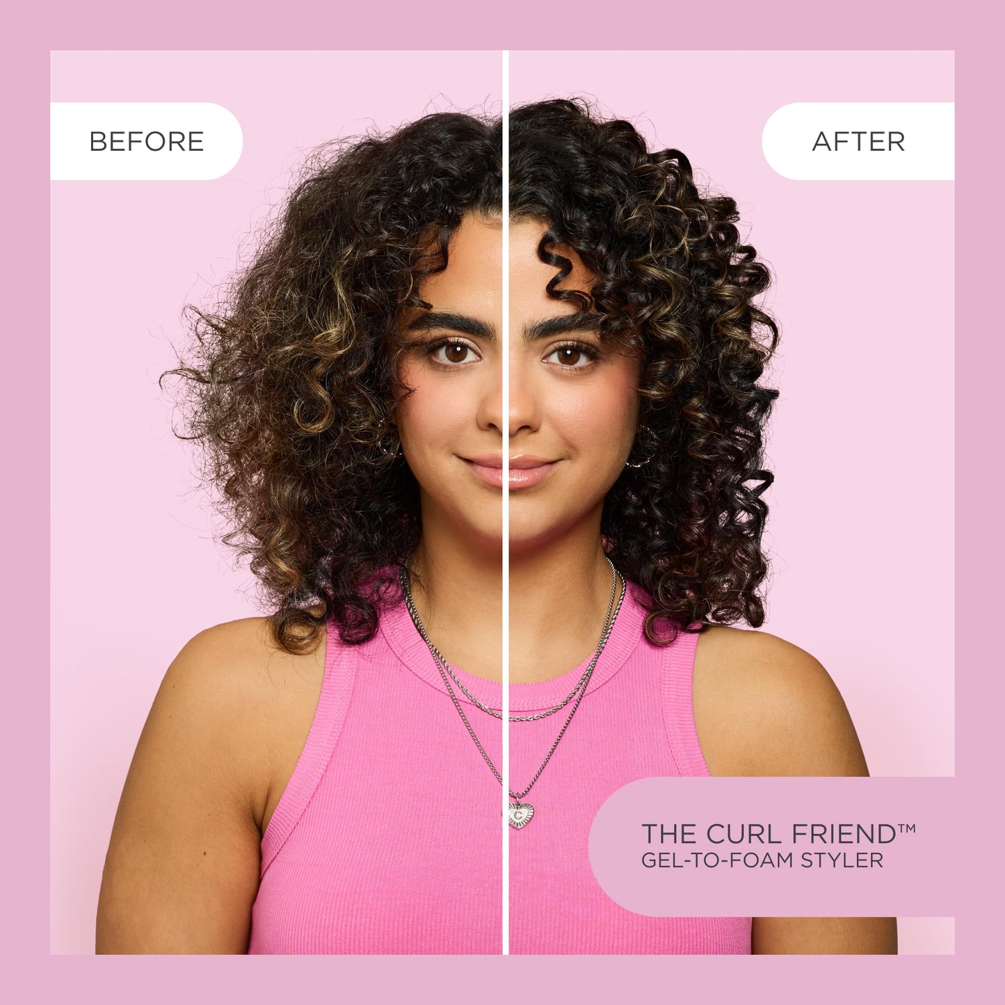 Cake Beauty The Curl Friend Gel-to-Foam Styler | Volumizing High Hold Curl Gel | Flake-Free Frizz Control with Coconut Oil & Shea Butter | 6.8 fl oz