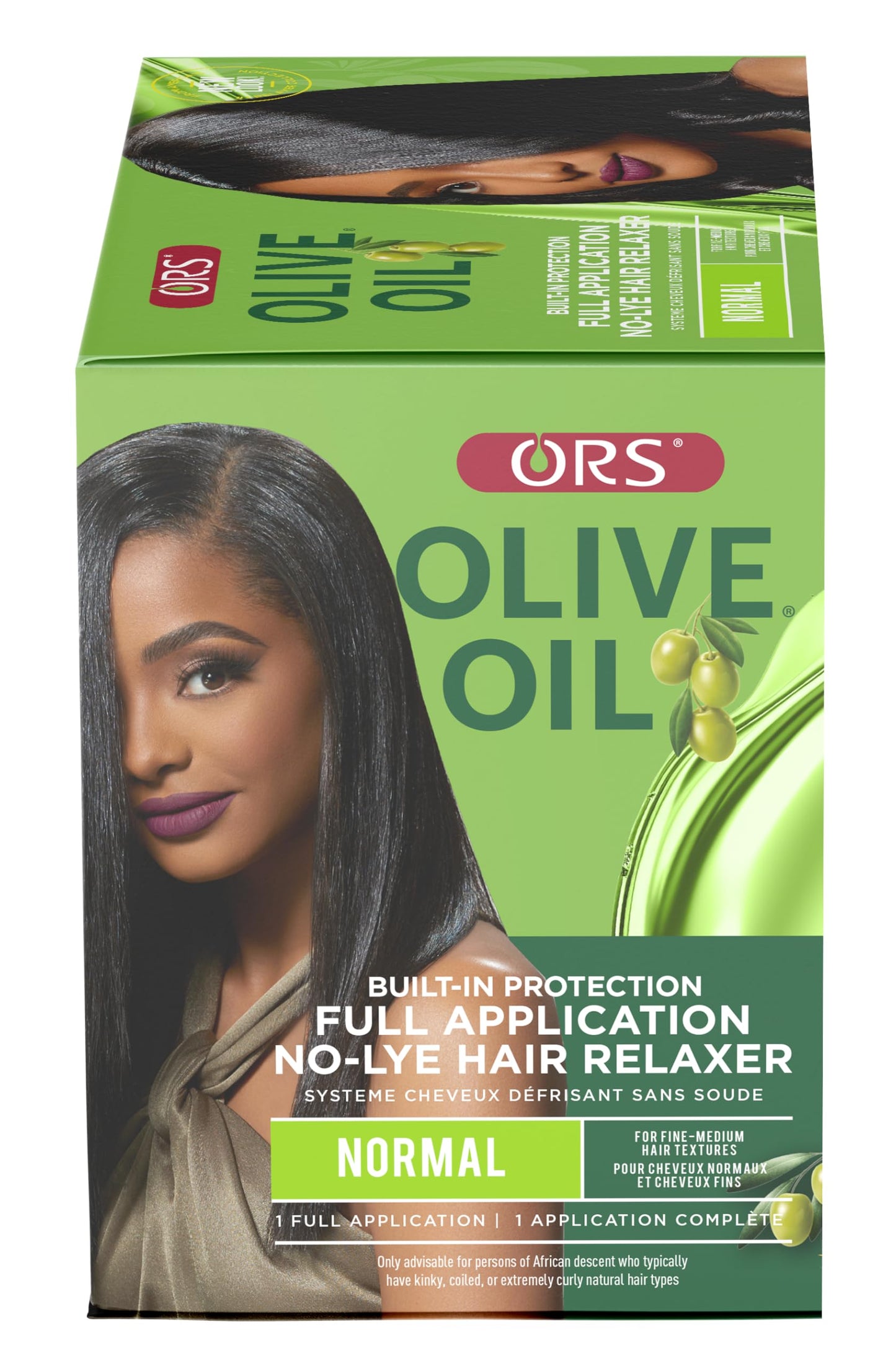ORS Olive Oil Built-In Protection Full Application No-Lye Hair Relaxer Normal Strength (Pack of 1)