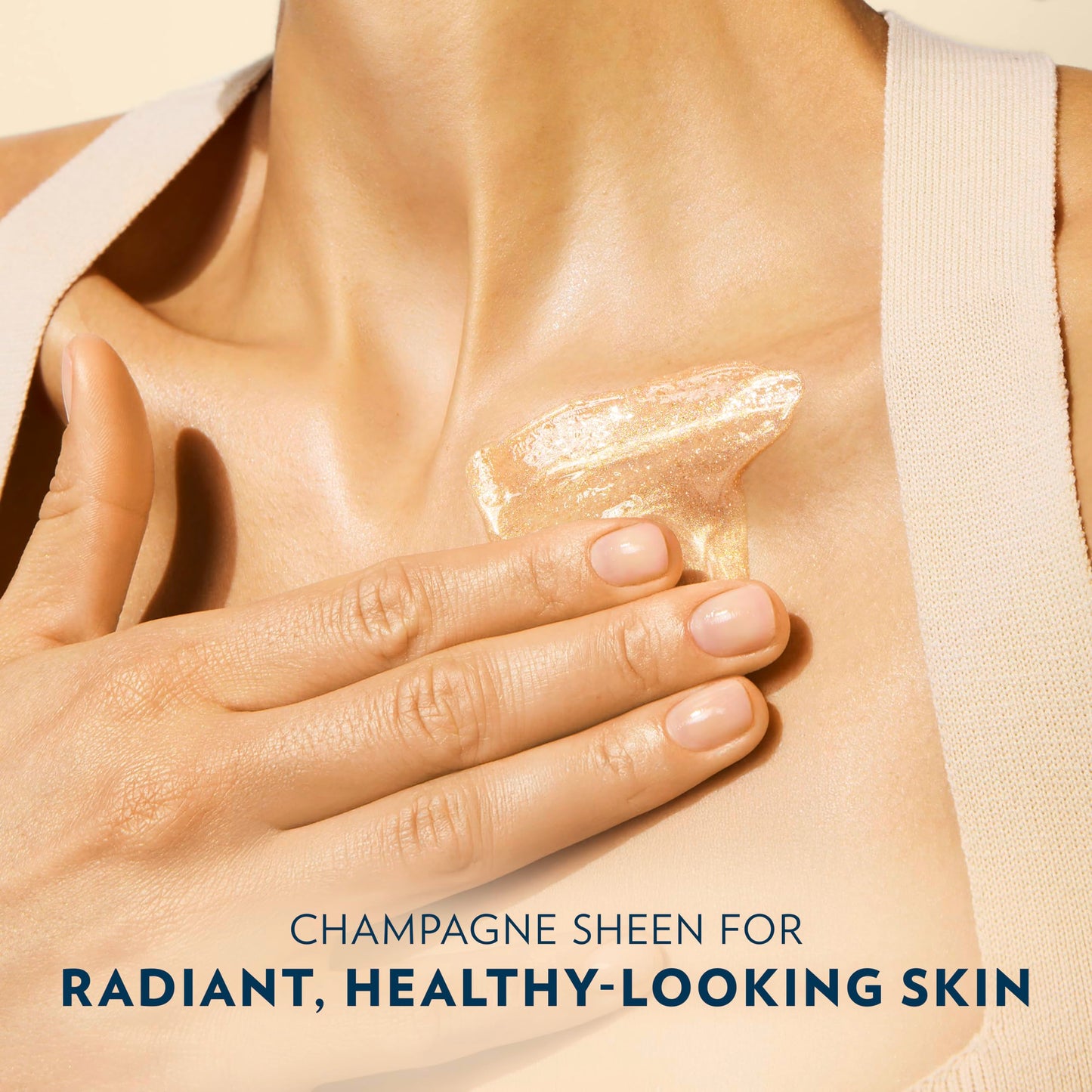 Vaseline Glazed and Glisten Sunlit Glow Body Gel Oil Vanilla Cocoa Shimmering with Ultra-Hydrating Lipids and 100% Pure Cocoa Butter, 6.8 Oz