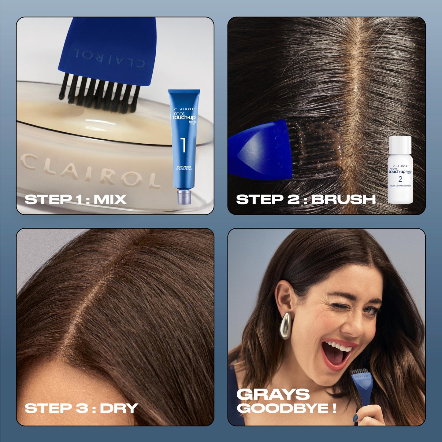 Clairol Root Touch-Up by Nice'n Easy Permanent Hair Dye, 4A Dark Ash Brown Hair Color, Pack of 1