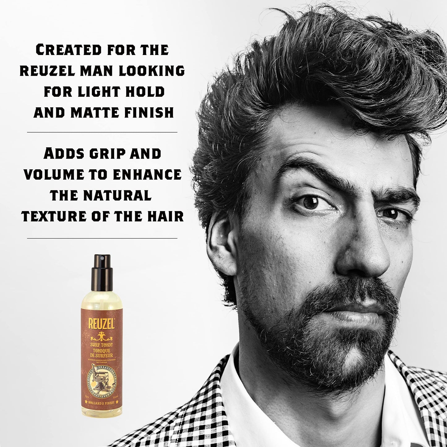 Reuzel Surf Tonic Spray, Adds Grip and Volume, 12 oz