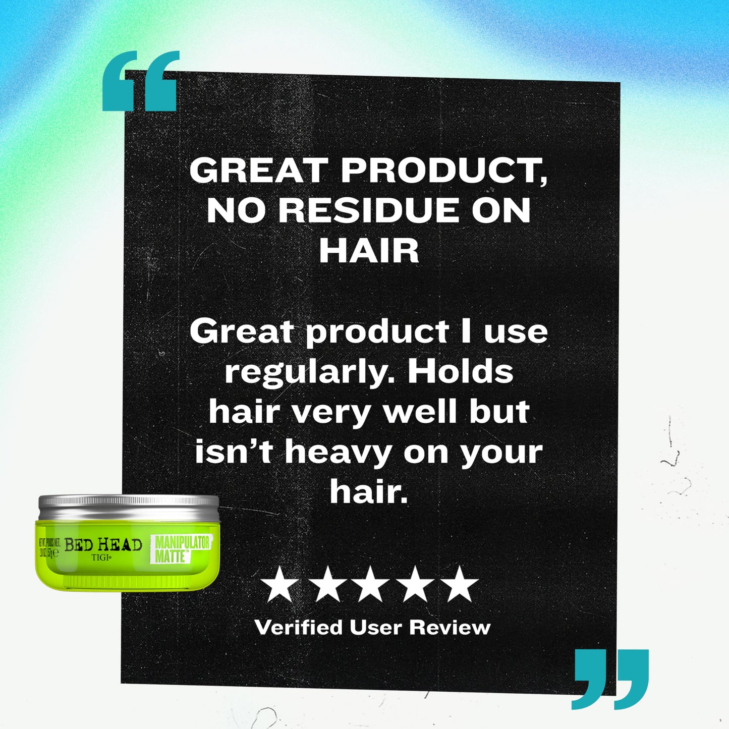 TIGI Bed Head Manipulator Matte Hair Wax Paste with Strong Hold 2.01 oz