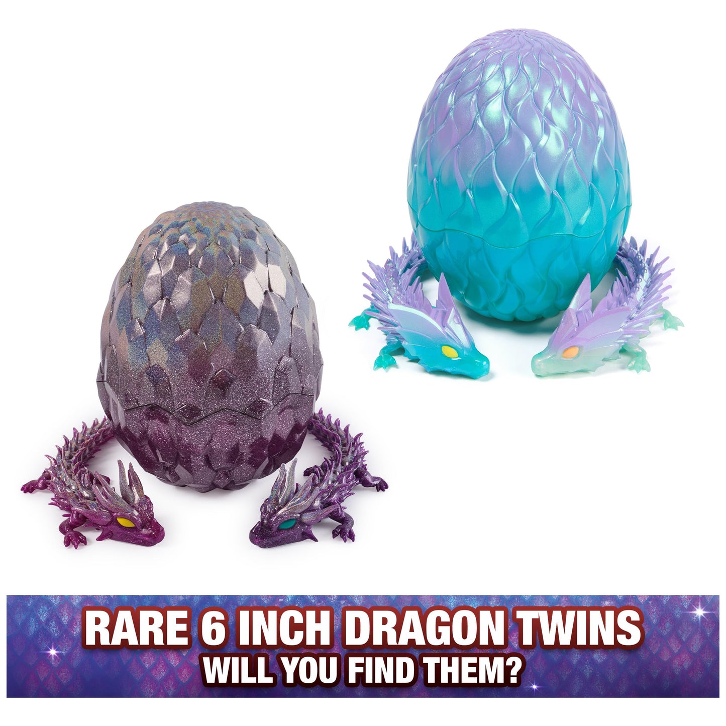 CrystaLynx Dragons, 12.5-inch Collectible Articulated Dragon Toy Figure & Blind Box Display Egg, Fidget Home Office & Desk Decor (Styles May Vary)