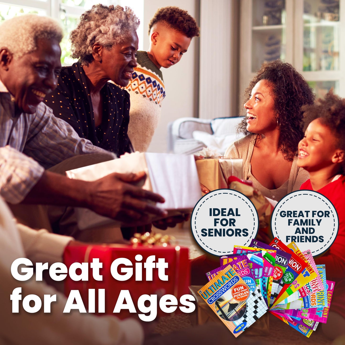 17-Pack 1400+ Sudoku & Word Search Puzzles for Adults – Brain Stimulation Activity Books for Seniors, Large 8x10 & Digest 5x8 Variety Pack