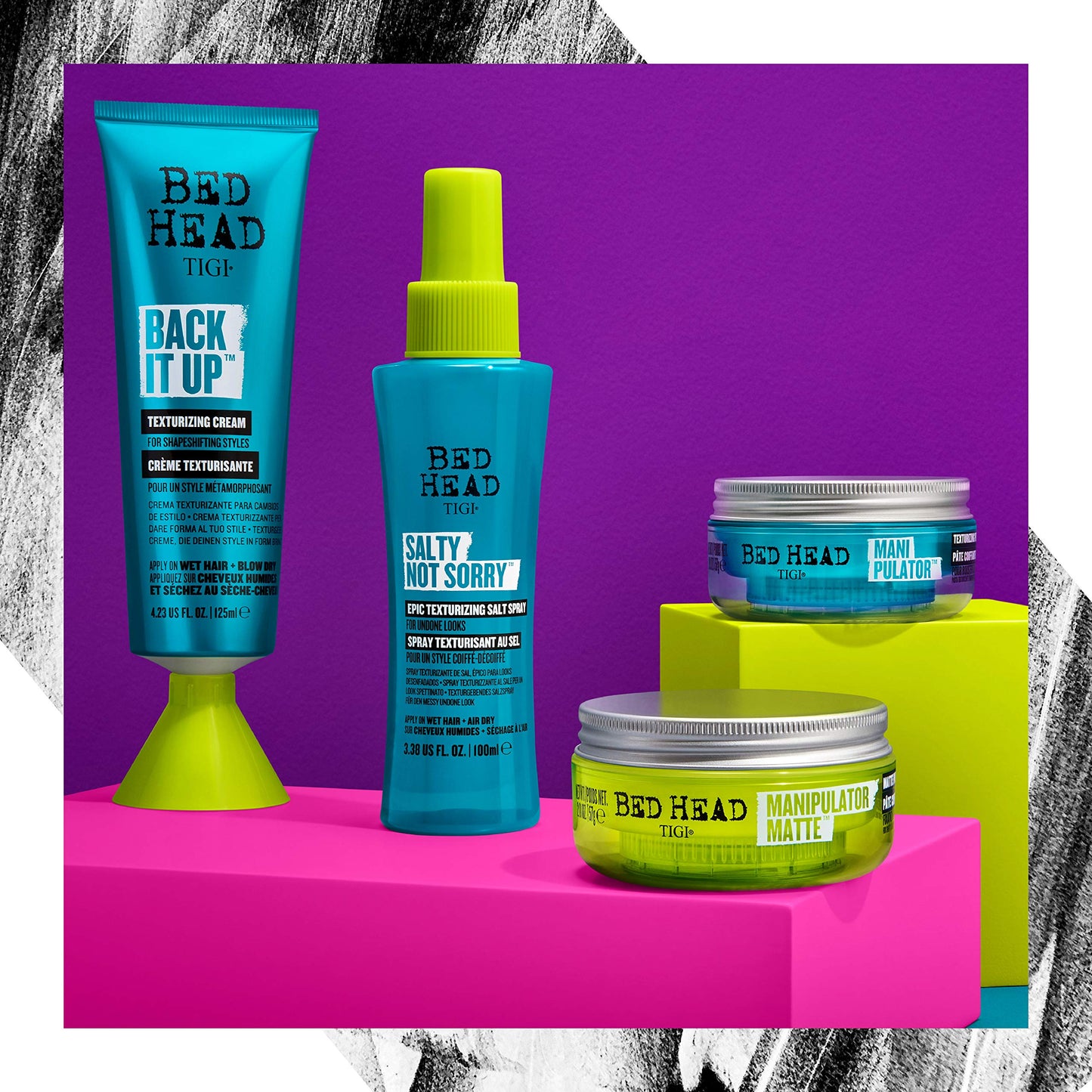 TIGI Bed Head Salty Not Sorry texturizing Salt Spray for Natural Undone Hairstyles 3.38 fl oz
