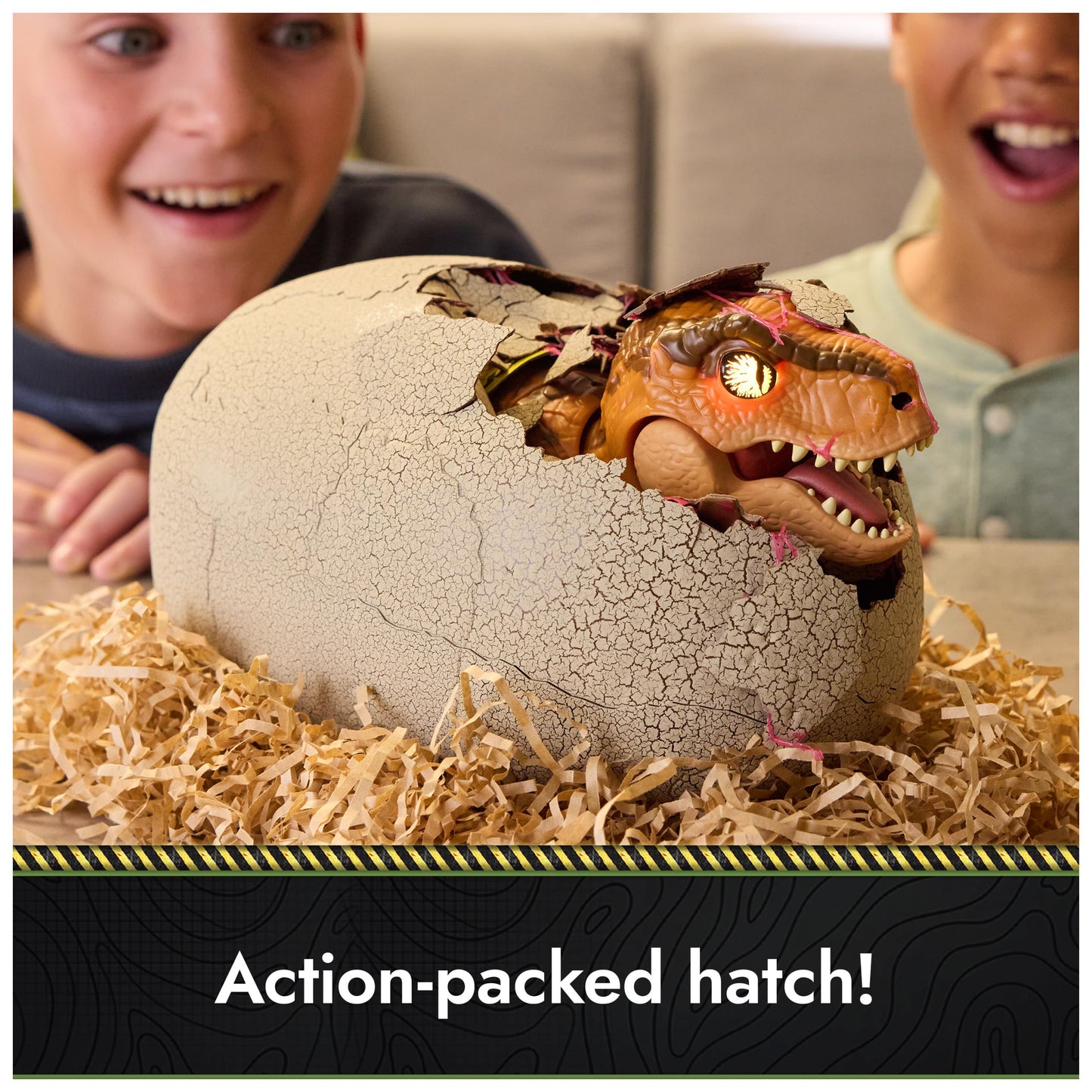 Primal Hatch Jurassic World Dinosaur & Egg Toy – Hatch, Train & Play with 100+ Sounds & Reactions, Kids Toy for Ages 5+