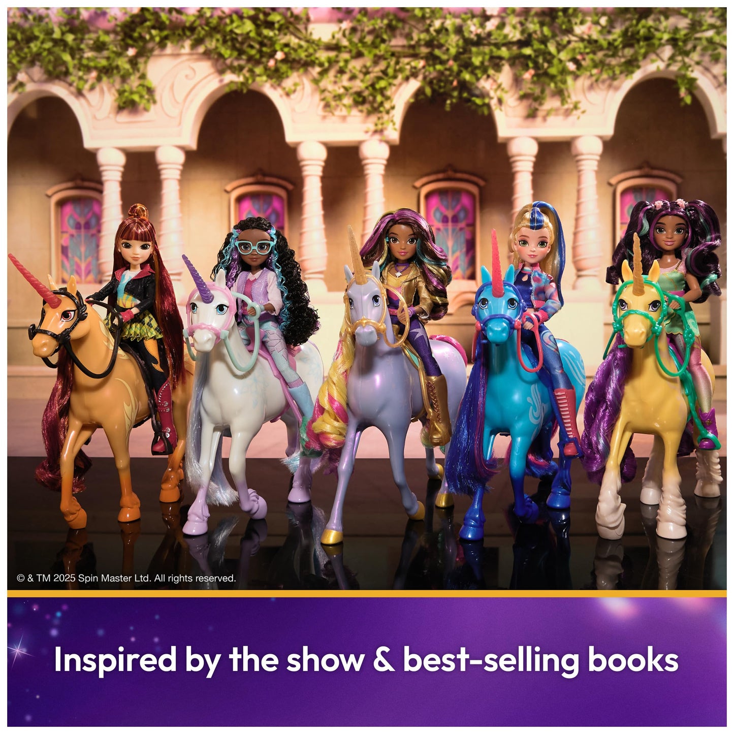 Unicorn Academy, Glacier with 2 Riding Accessories, 11”, Compatible with Layla, Dolls & Unicorn Toys for Girls Ages 4 and up