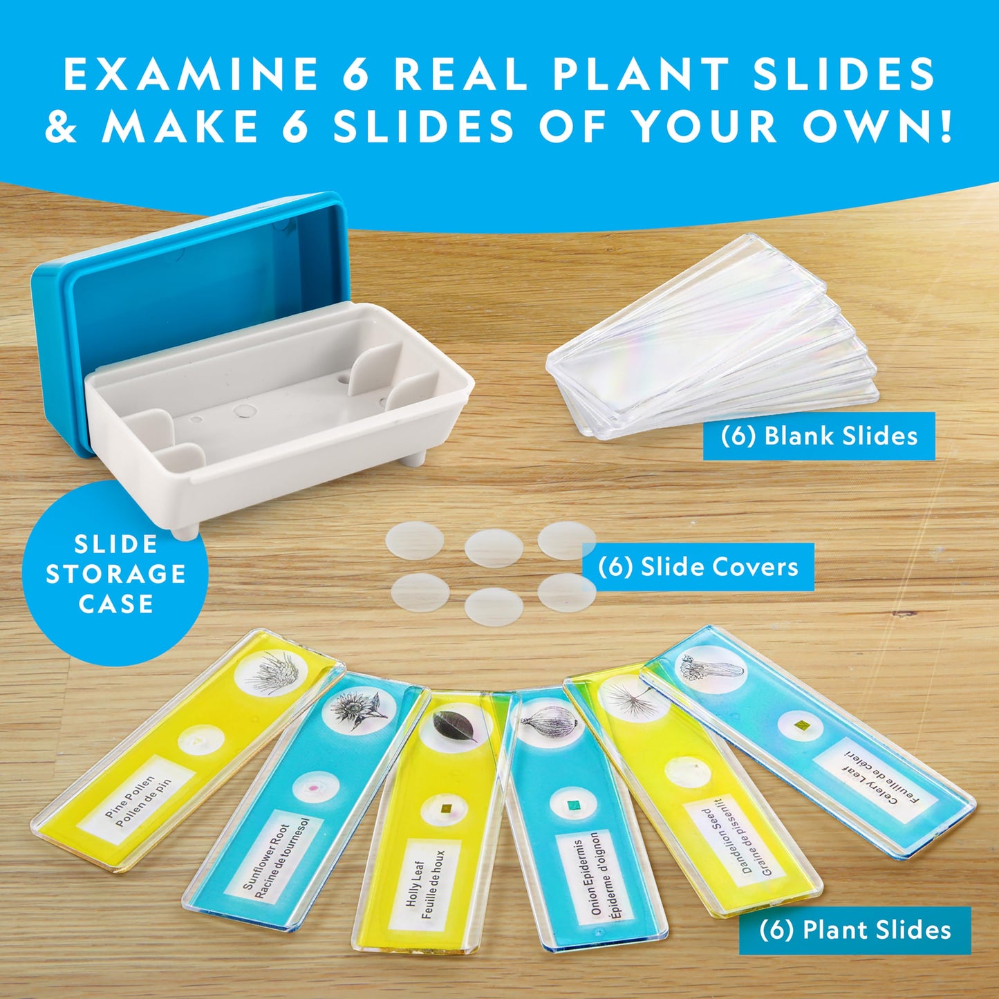 National Geographic Kids Microscope Science Kit – 400x Zoom, Blank & Prepared Slides, STEM Toy Gift for Ages 6–10 | Amazon Exclusive