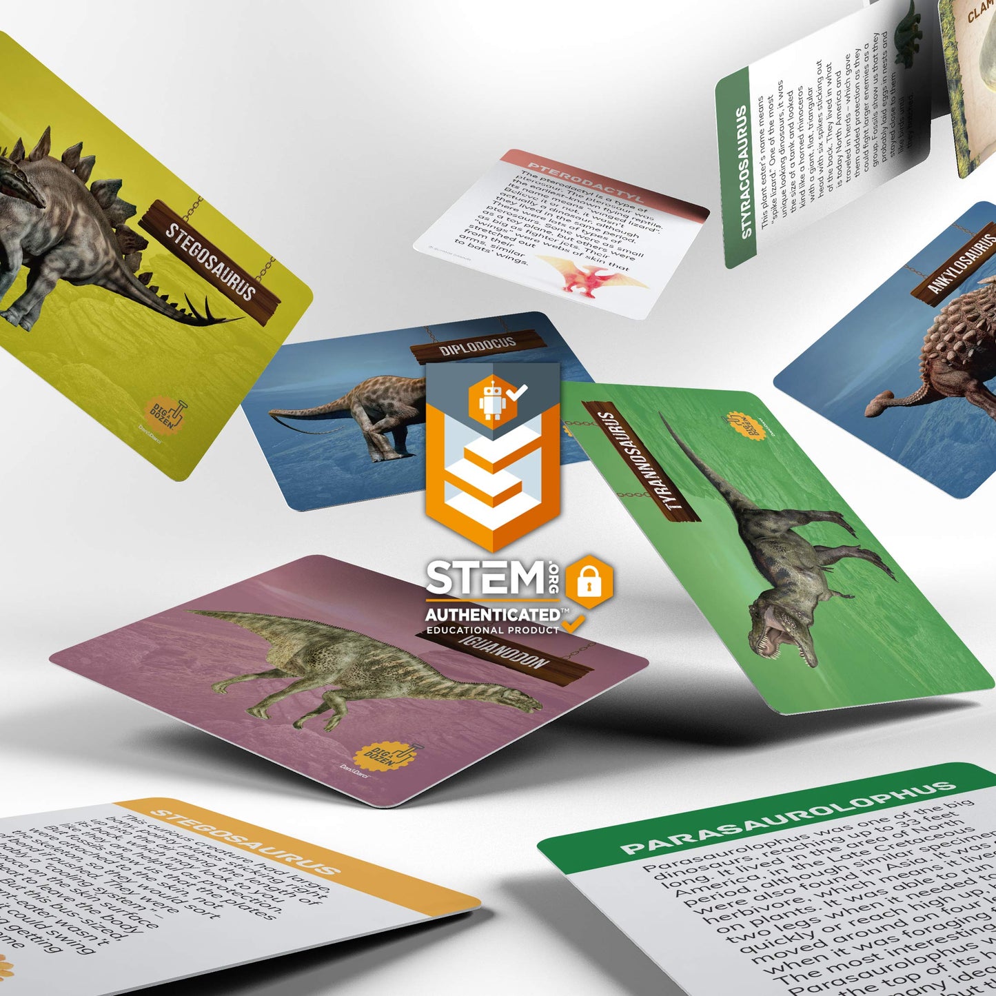 Dan&Darci Dig a Dozen Dino Egg Kit – 12 Surprise Dinosaur Eggs for Kids 3-12 | STEM Toy, Science Activity, Party & Gift for Boys & Girls