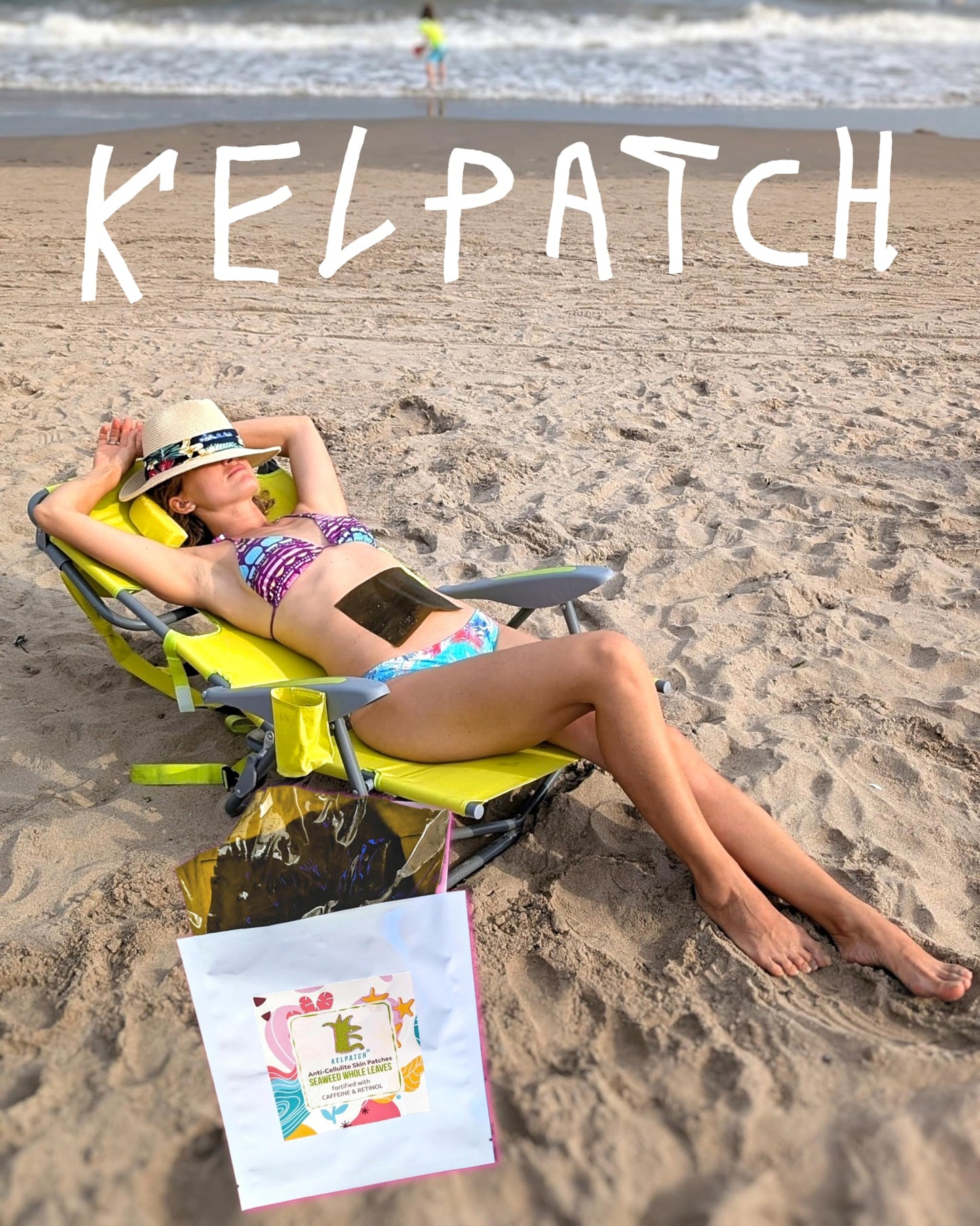 Kelpatch Cellulite Reduction Anti-Aging Natural Seaweed Patches Fortified With Caffeine And Retinol, Combat Sagging, Body Fat Deposits, Made in USA